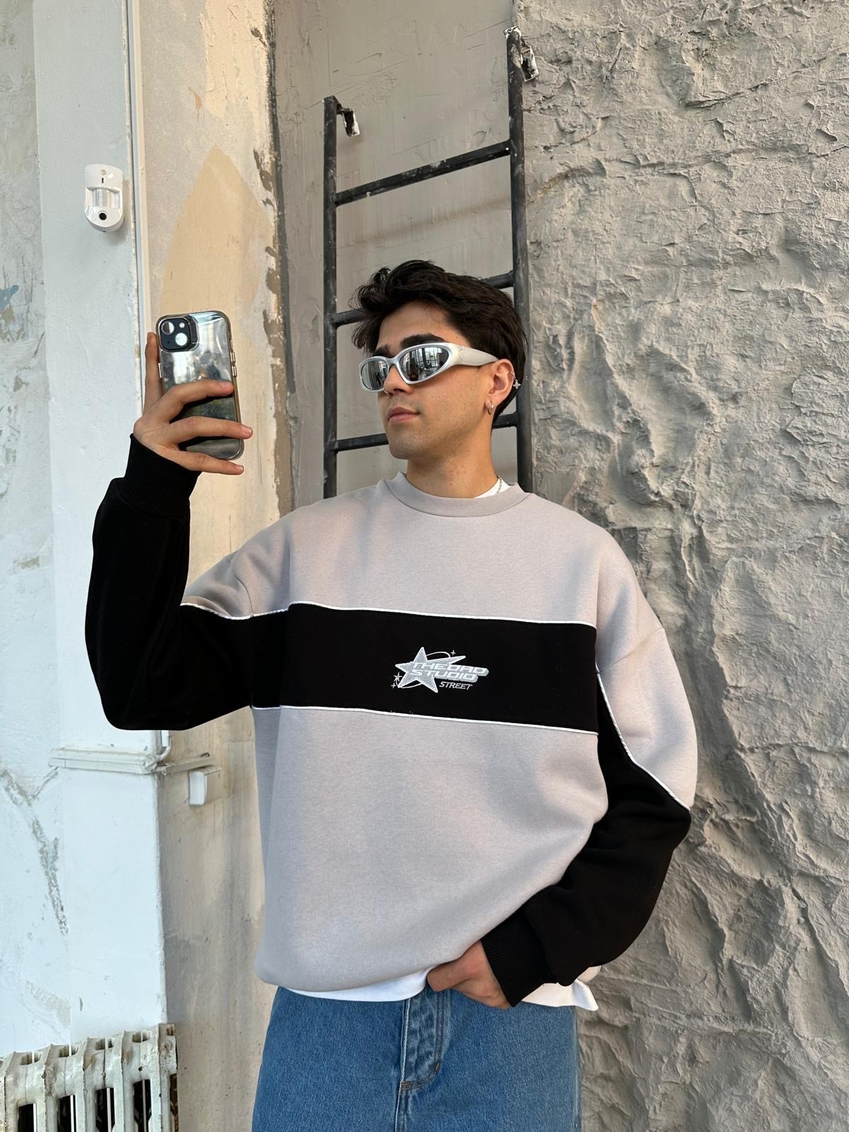 The Dad Star Füme Oversize Sweatshirt