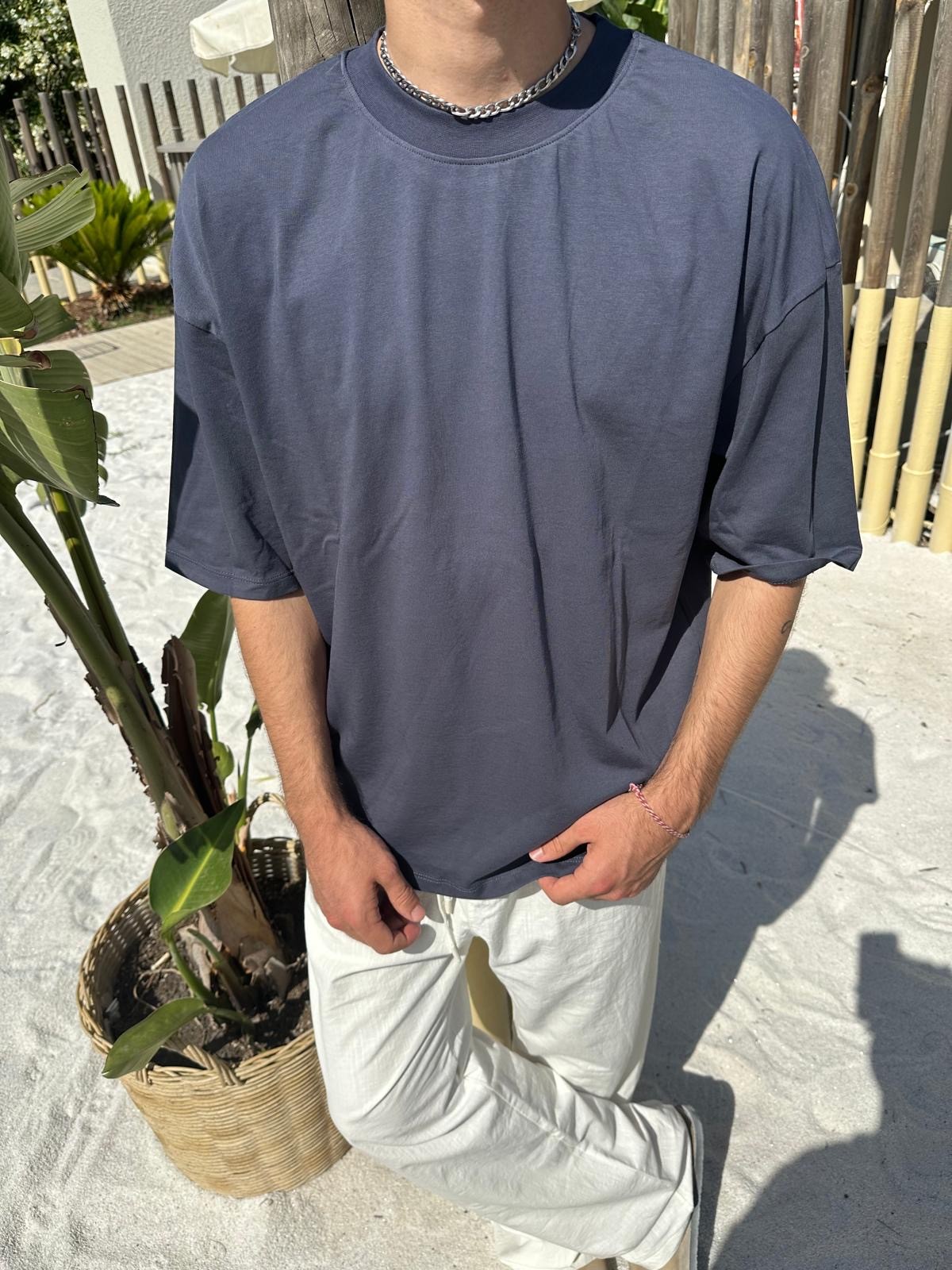 Antrasit Sand Vibes Basic T-Shirt