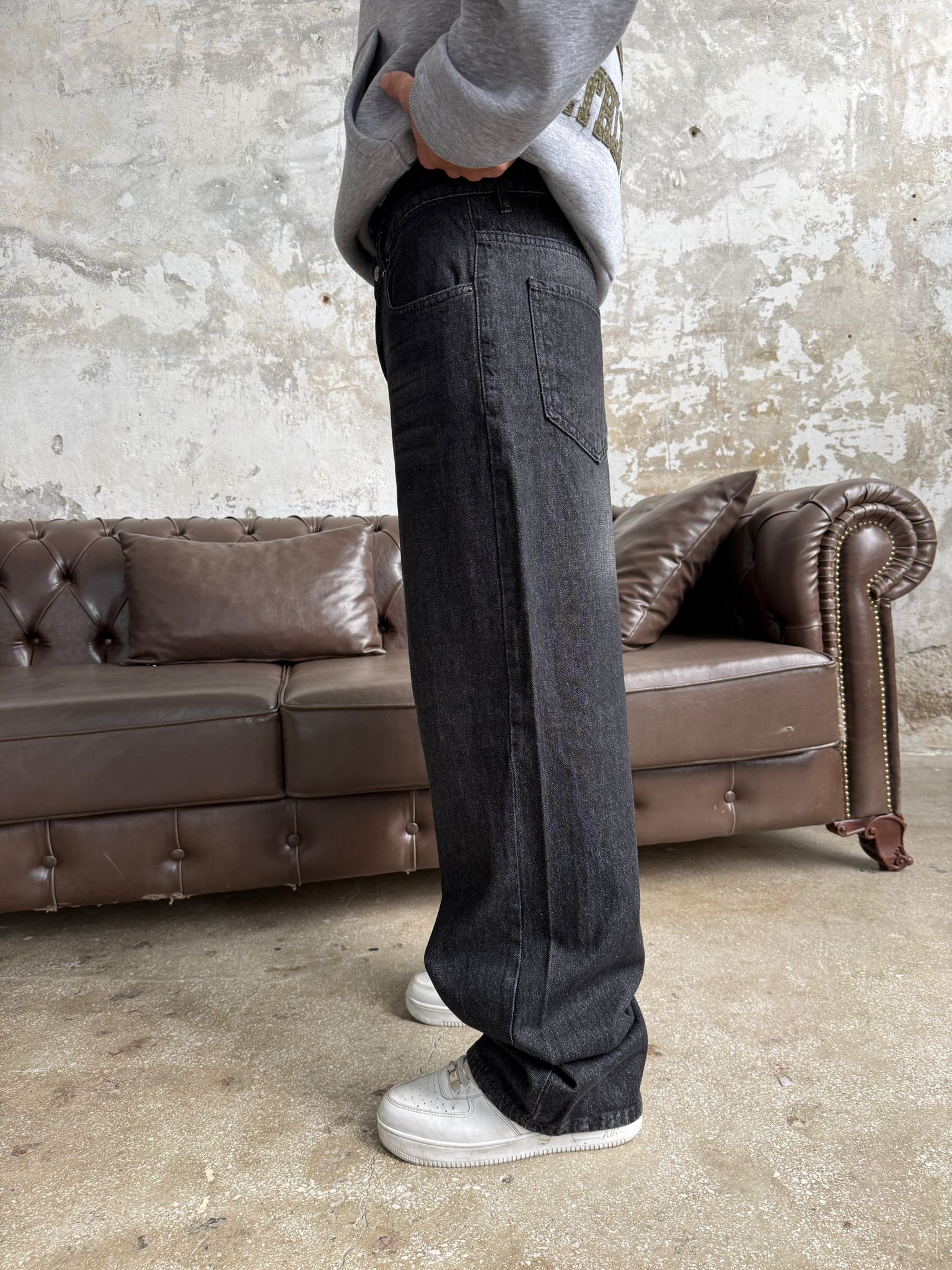 Black Efekt Baggy Pantolon