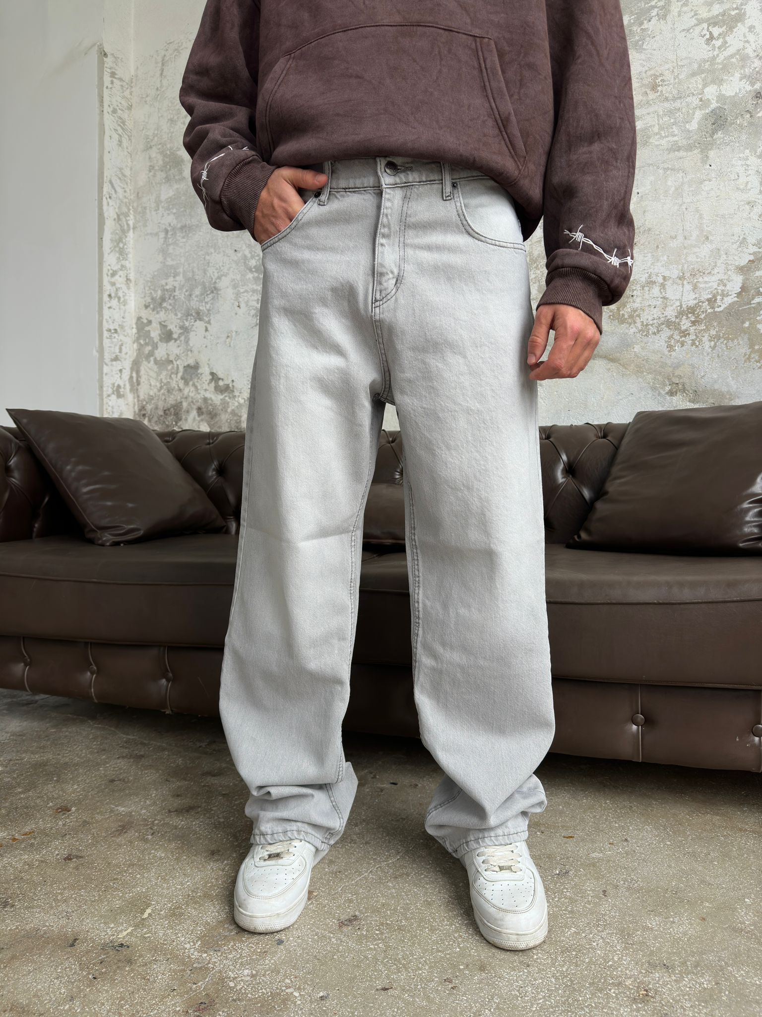 Almost Grey  Baggy Pantolon Alx