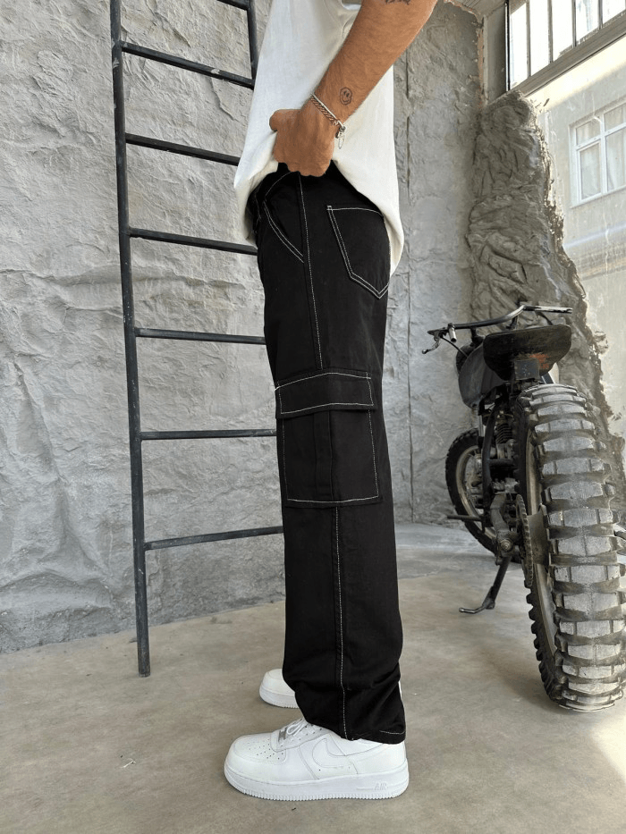 Ters Dikiş Cargo Pantolon