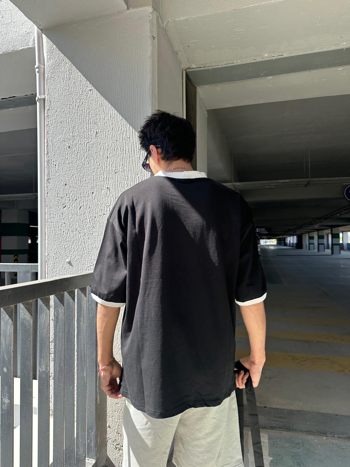 Athletic 80 Siyah Oversize T-Shirt