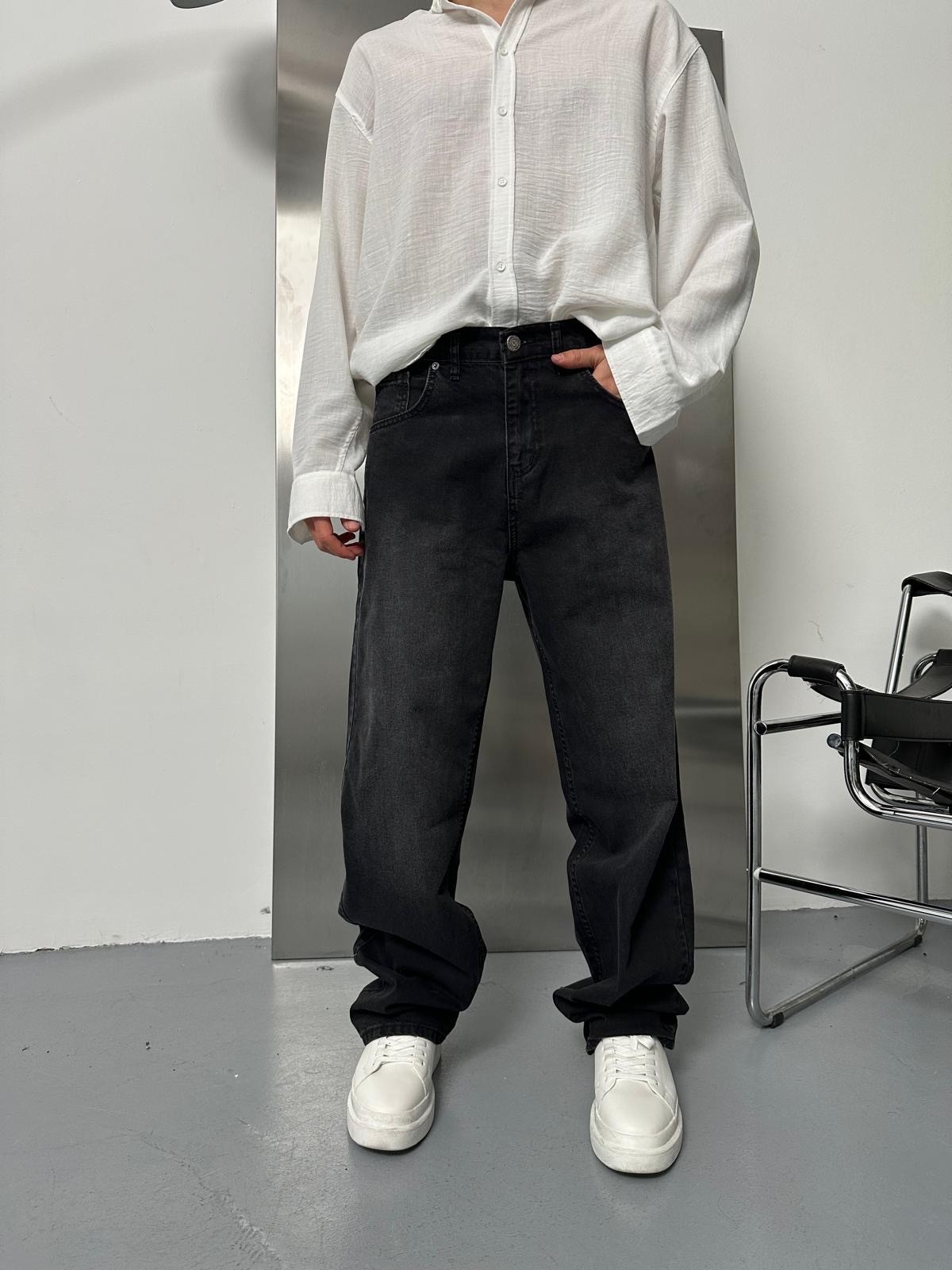 Washed Black Tint Baggy Pantolon Alx