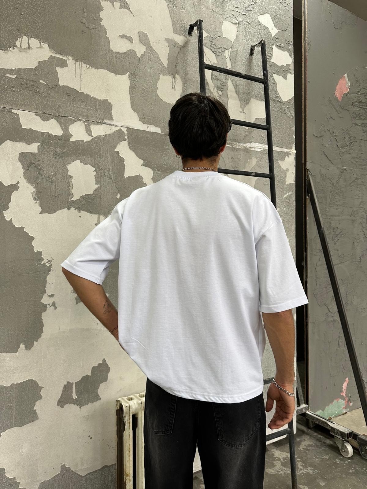 Znc Basıc Oversize T-Shirt - Beyaz