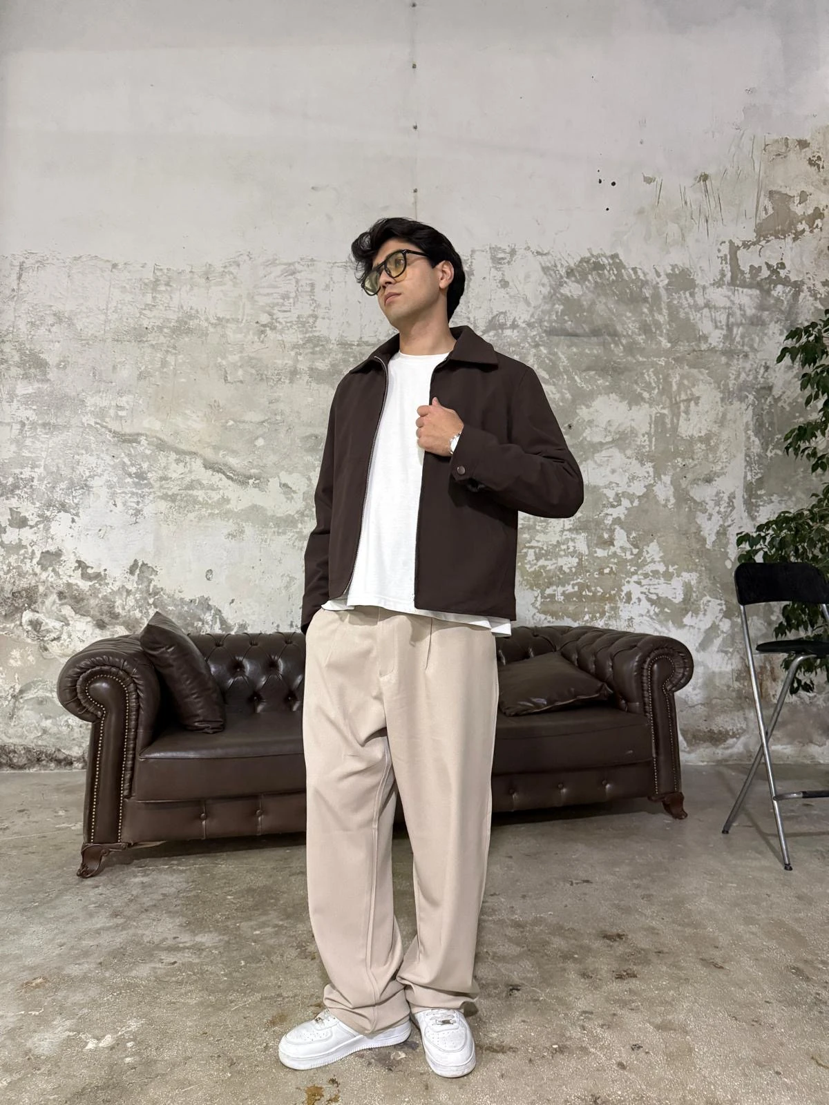 Gabardin Kaşe Kahve Ceket