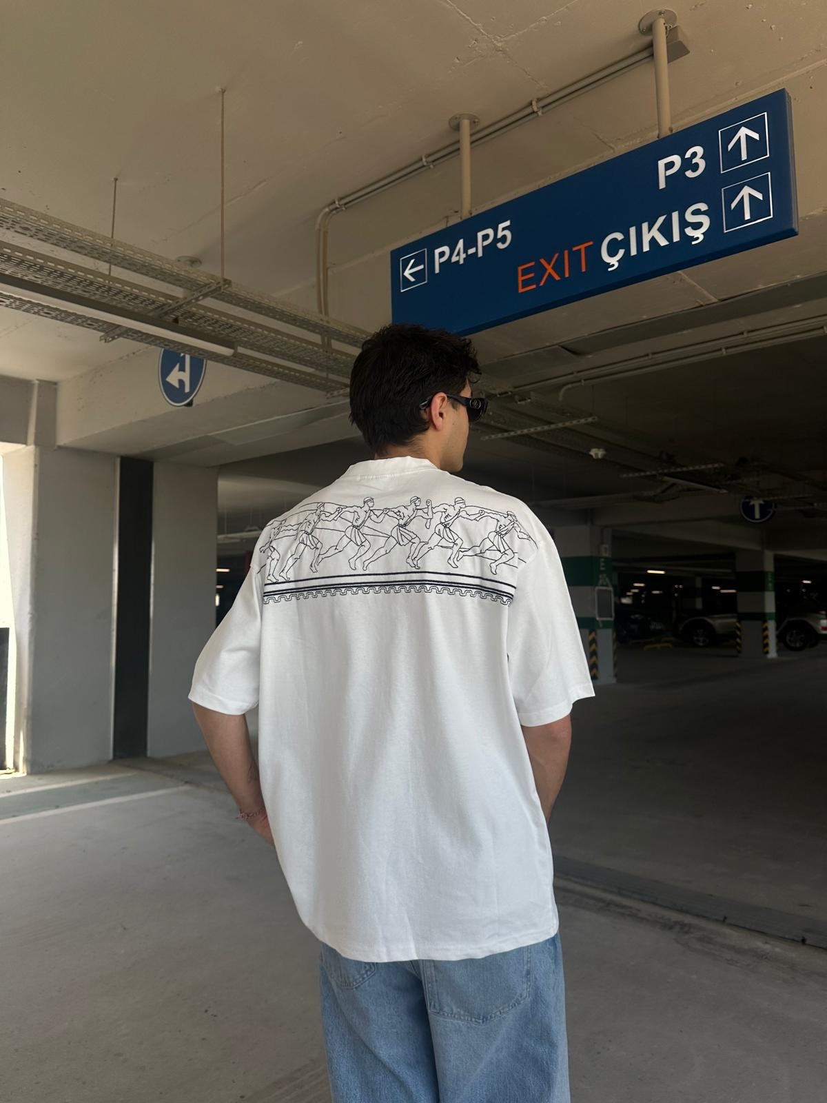 Human Nakışlı Oversize T-Shirt