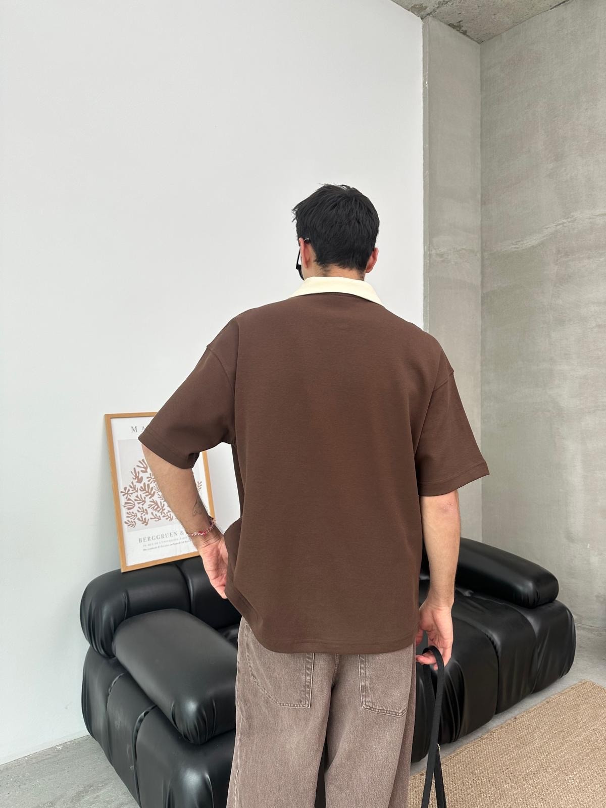Private Polo Yaka Kahve T-Shirt 