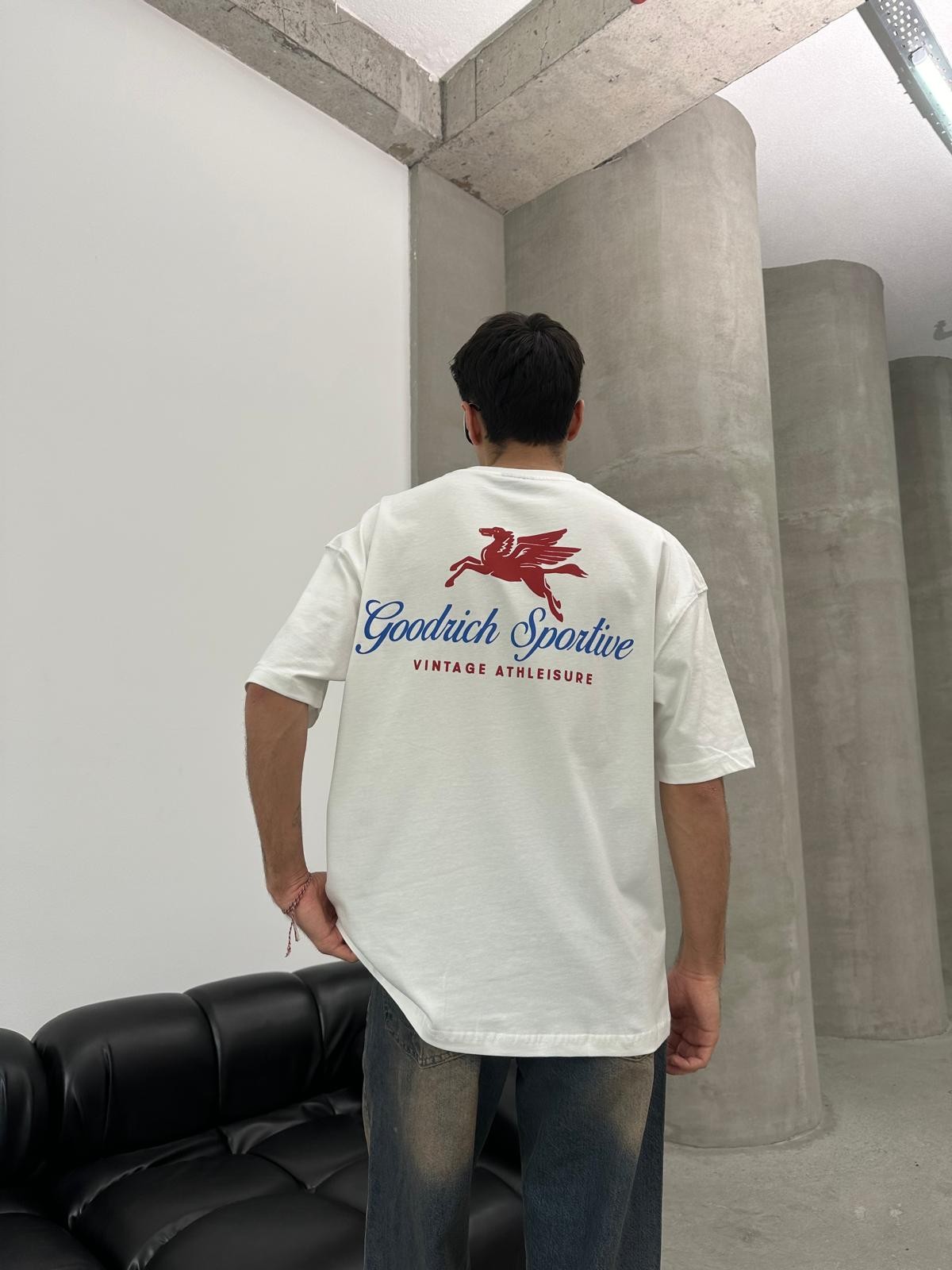 Goodrich Sportive Back Print White T-Shirt