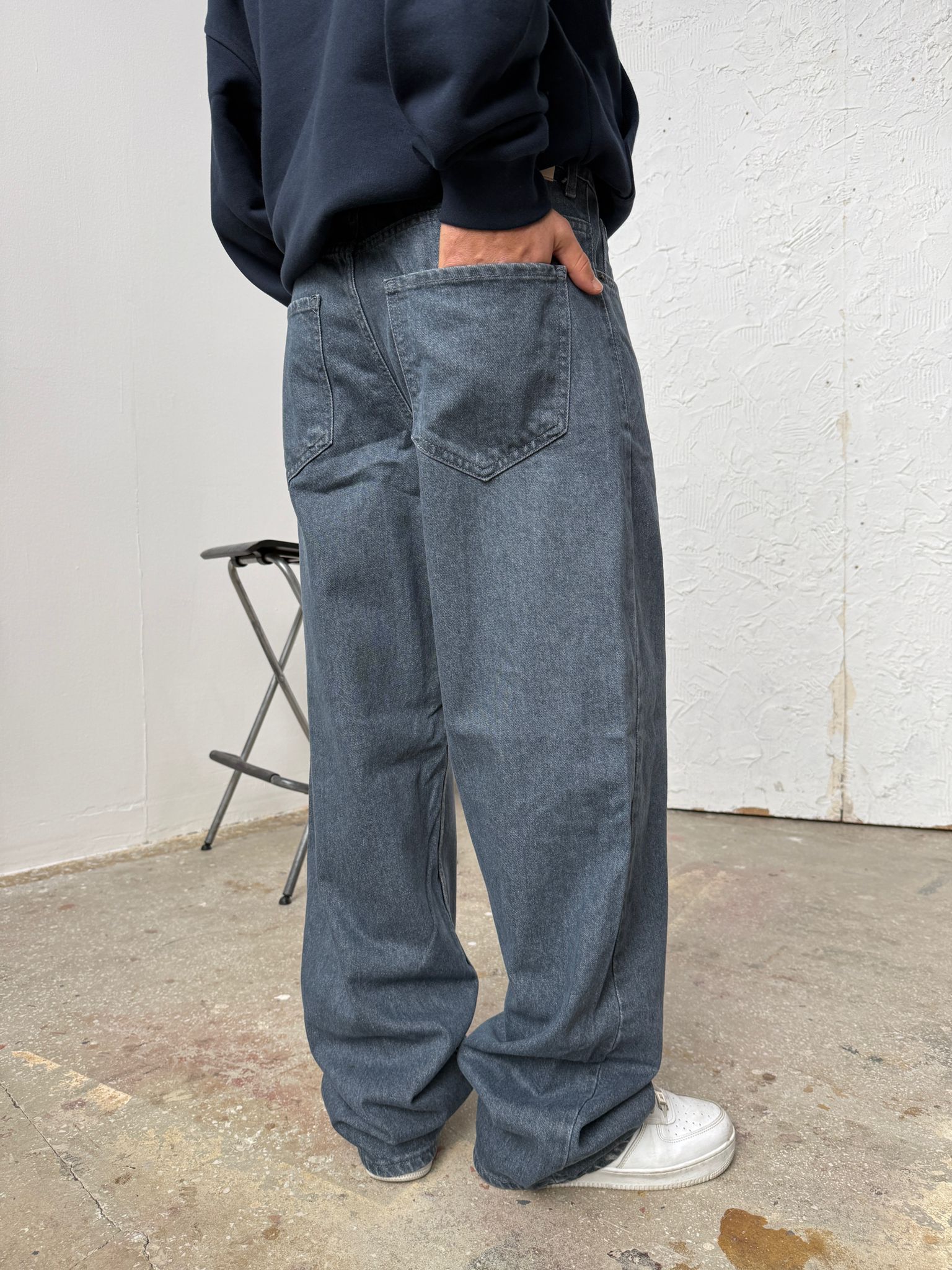 Fyon Blue Baggy Pantolon Alx