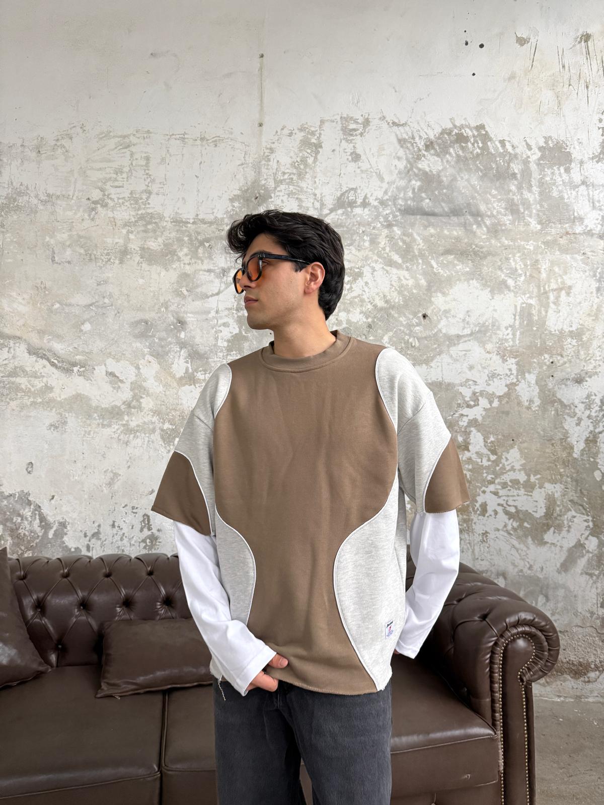 Biye Detay Bej Premium Sweatshirt