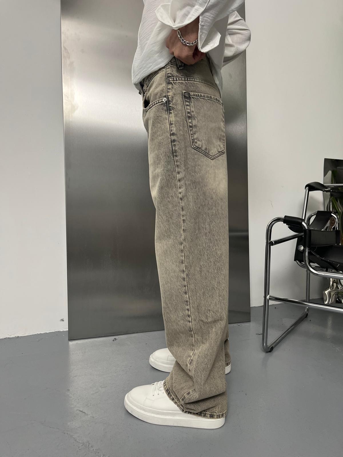 Brown Fresh Baggy Washed Pantolon
