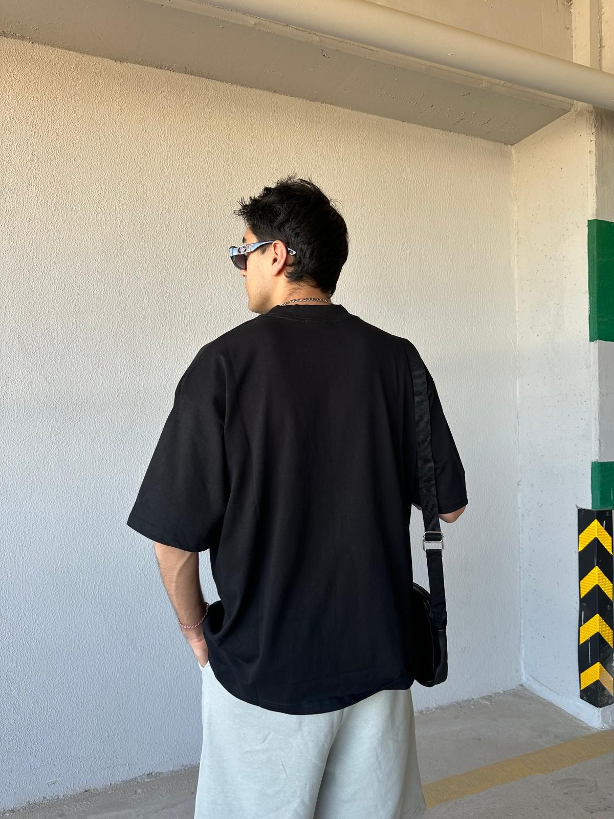 Arabic Font Black Oversize T-Shirt
