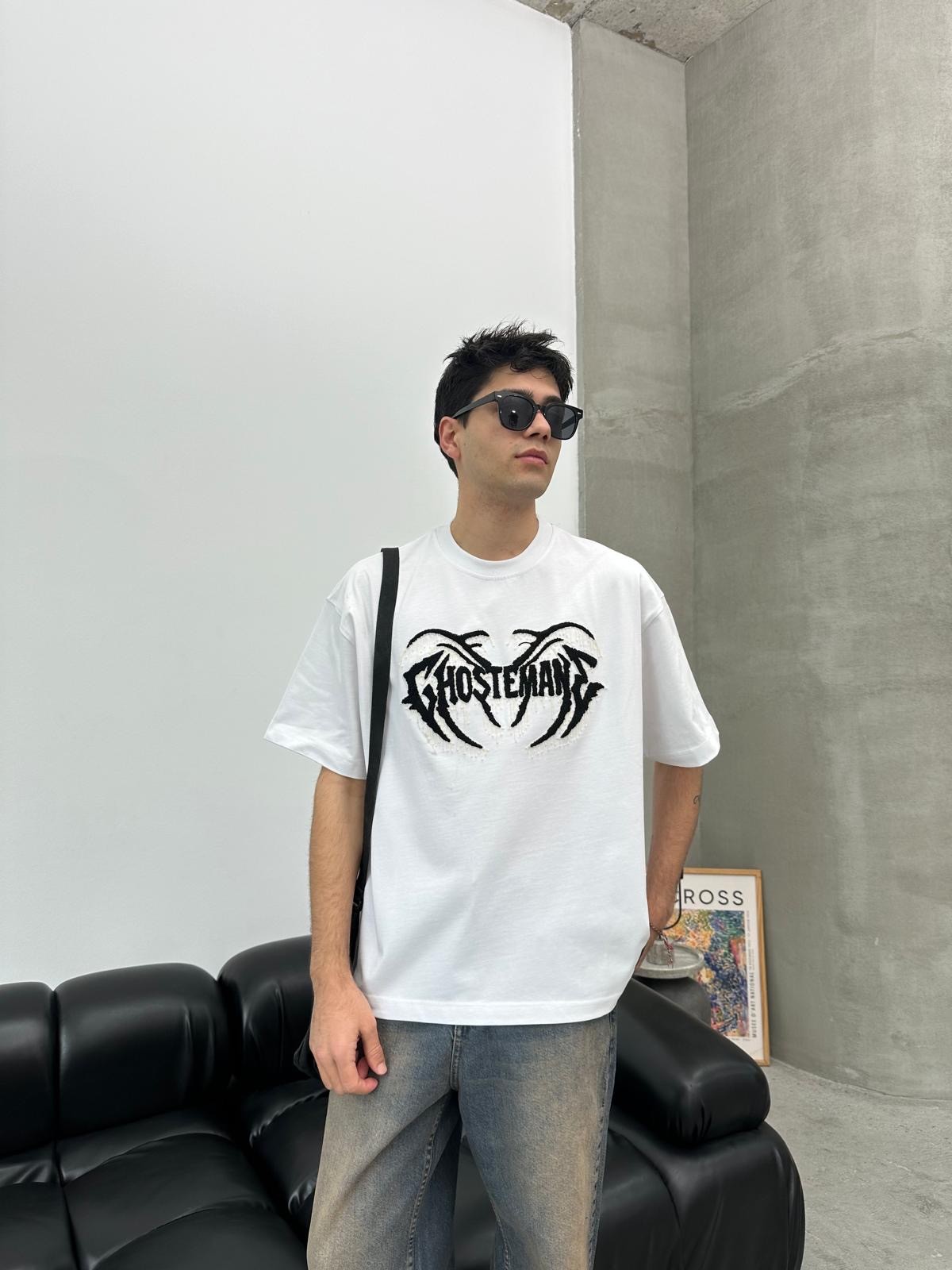 Ghoste Man Dad White T-Shirt