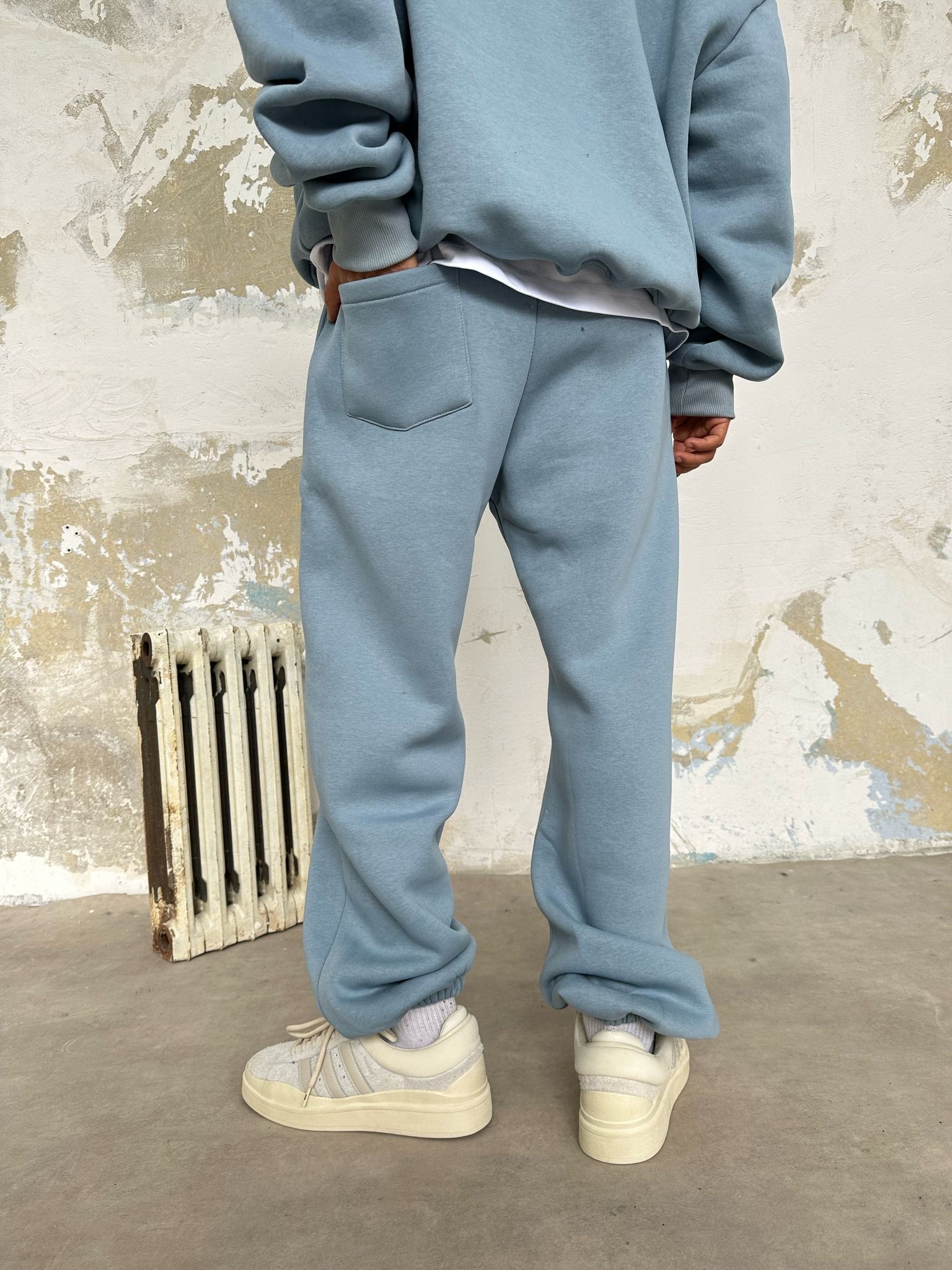 Prada Mavisi Basic Eşofman Takımı (Eşofman+Sweatshirt)