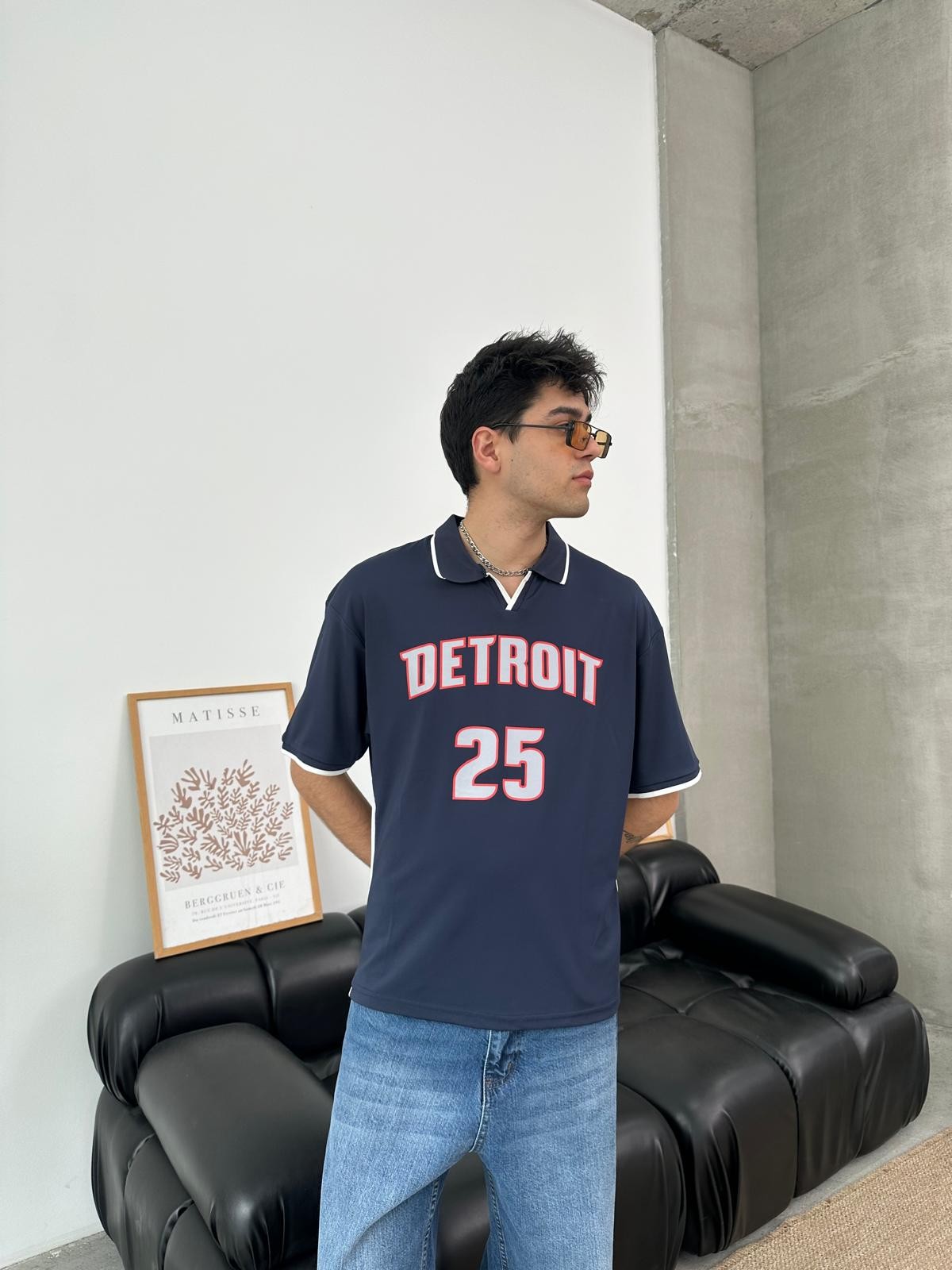 Detroit 25 Lacivert Polo Yaka Forma 