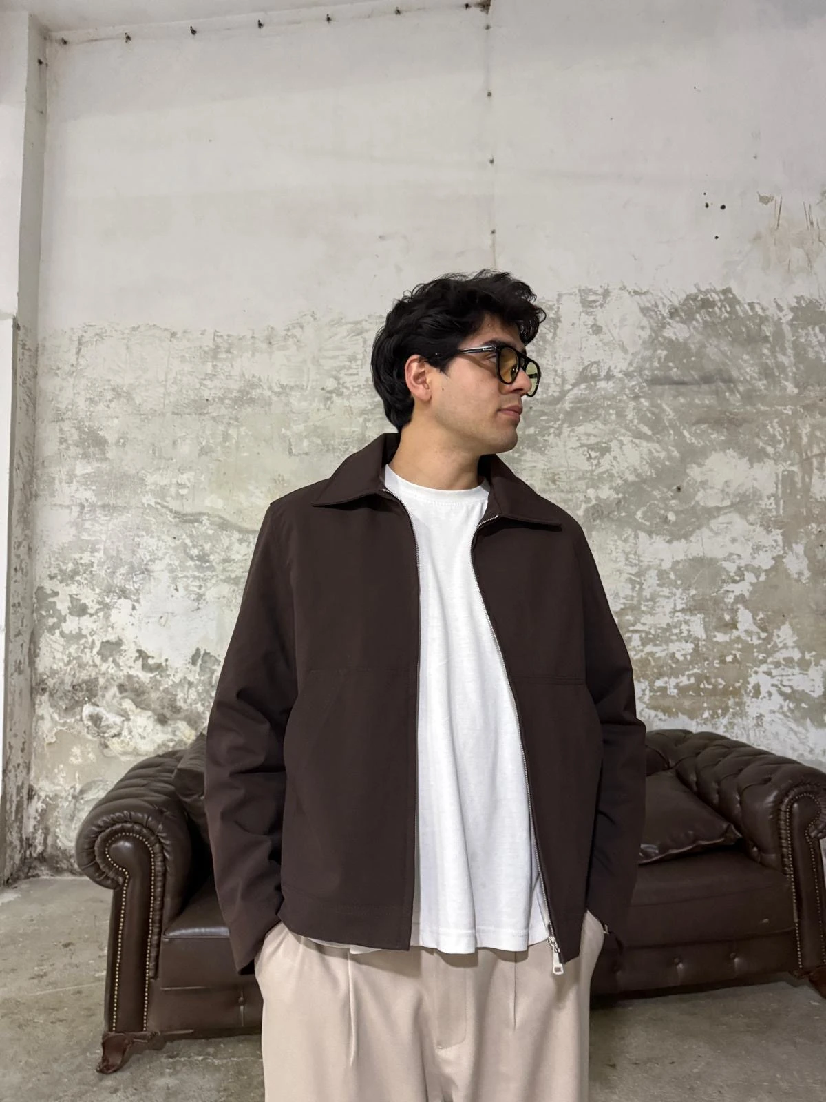 Gabardin Kaşe Kahve Ceket