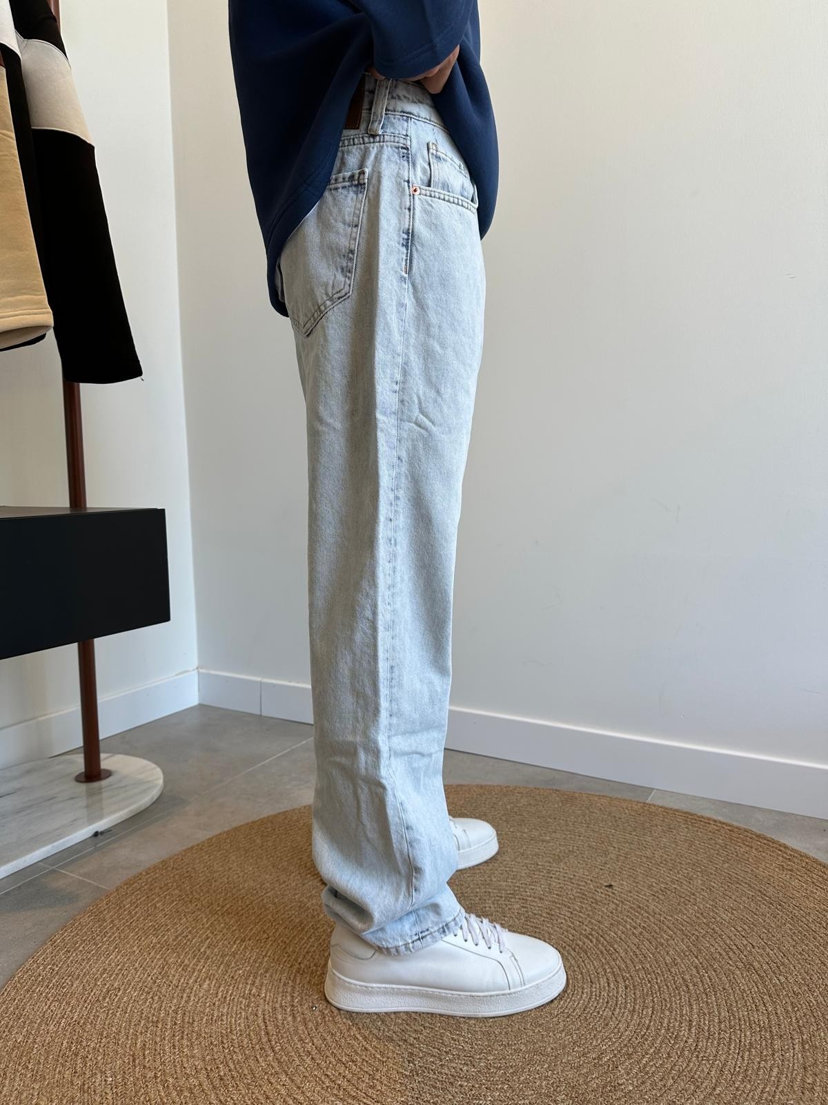 Grj Buz Mavisi Baggy Pantolon
