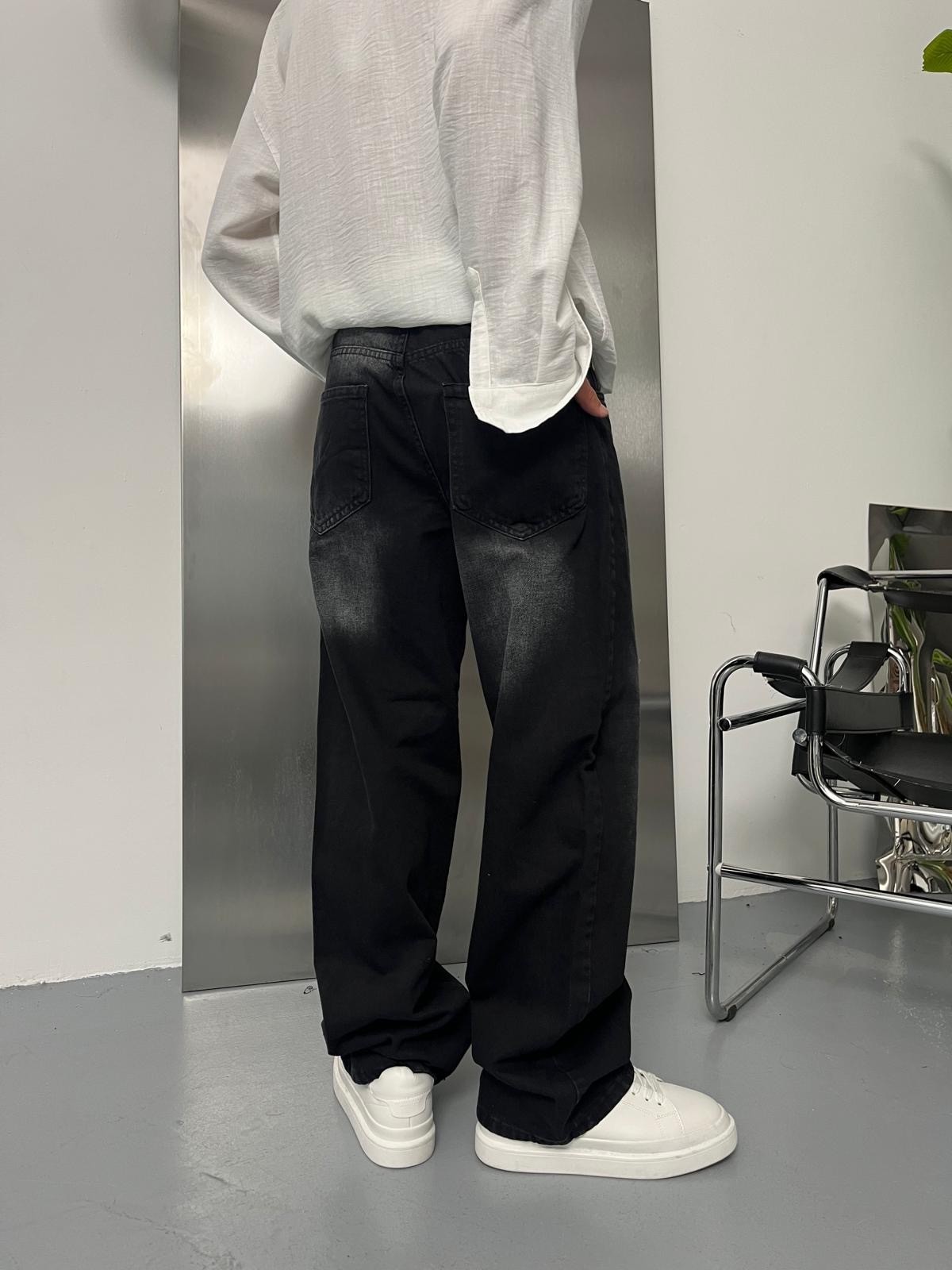 Washed Black Tint Baggy Pantolon Alx