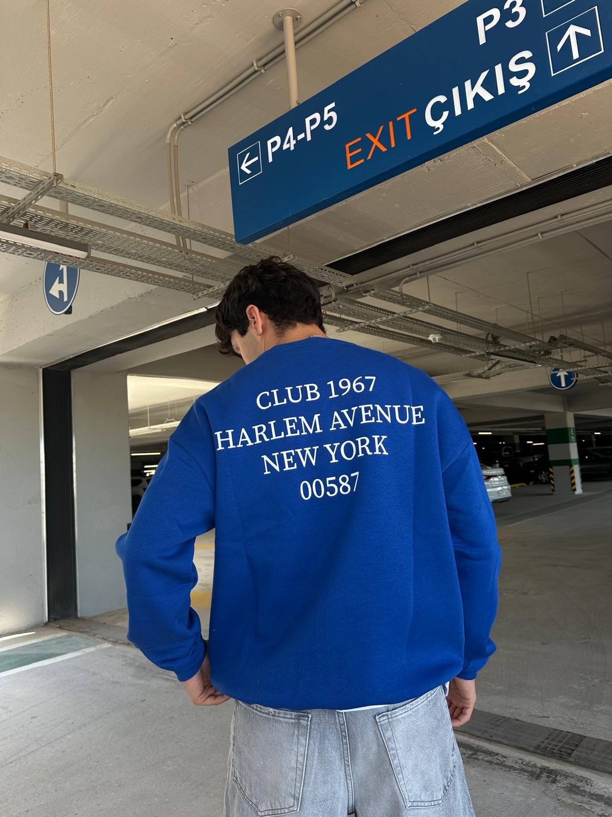 Club 1967 Blue Oversize Sweatshirt