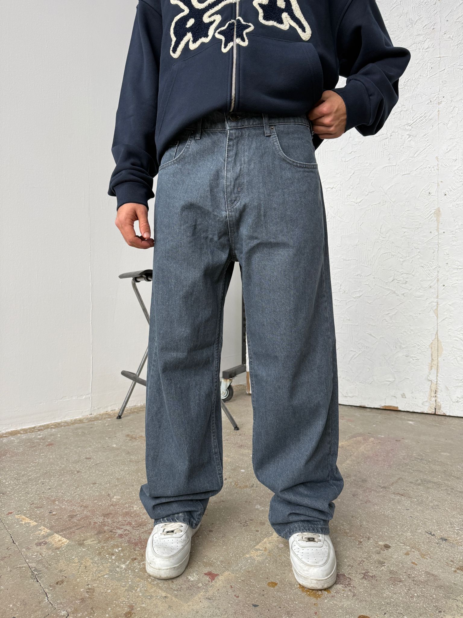 Fyon Blue Baggy Pantolon Alx