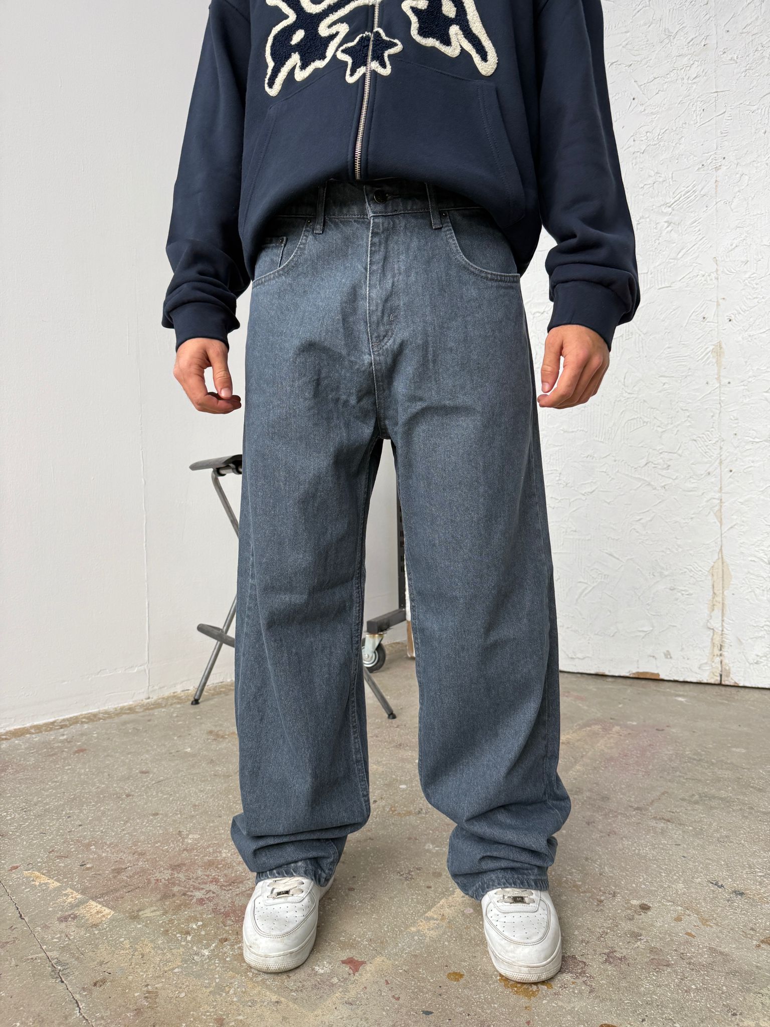 Fyon Blue Baggy Pantolon Alx