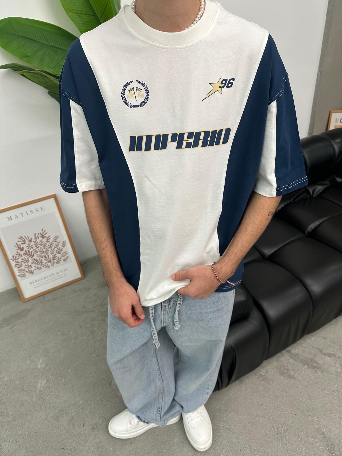 İmperio 96 Reglon Kol Lacivert T-Shirt