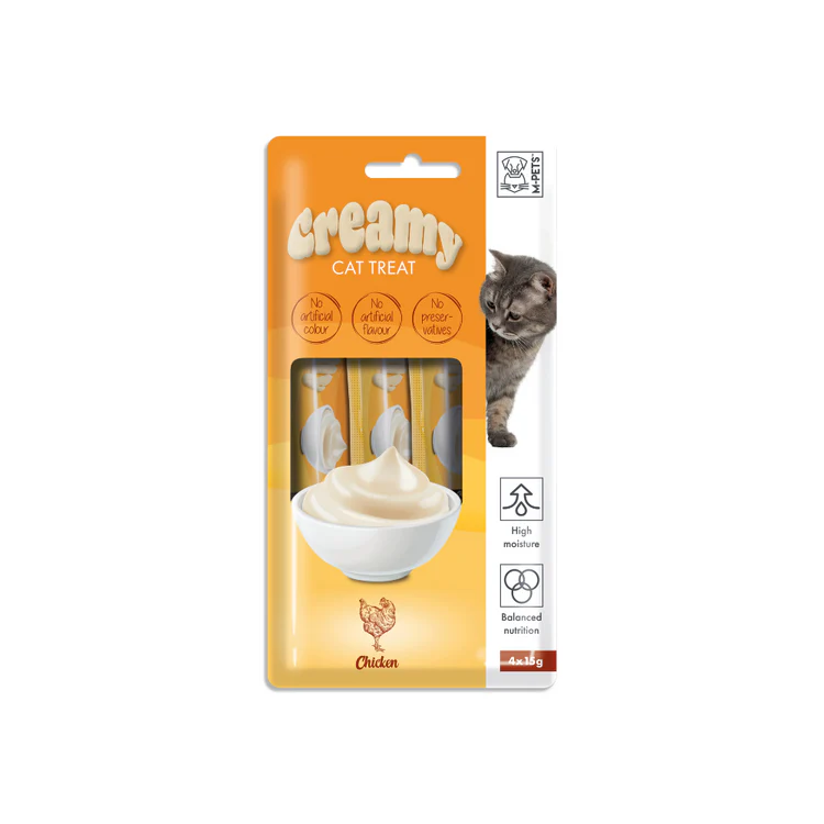 M-Pets Tavuklu Krema Kedi Ödül Maması 15gr (4'lü)