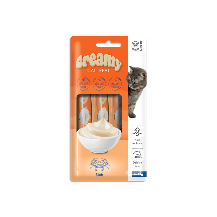 M-Pets Yengeçli Krema Kedi Ödül Maması 15gr (4'lü)