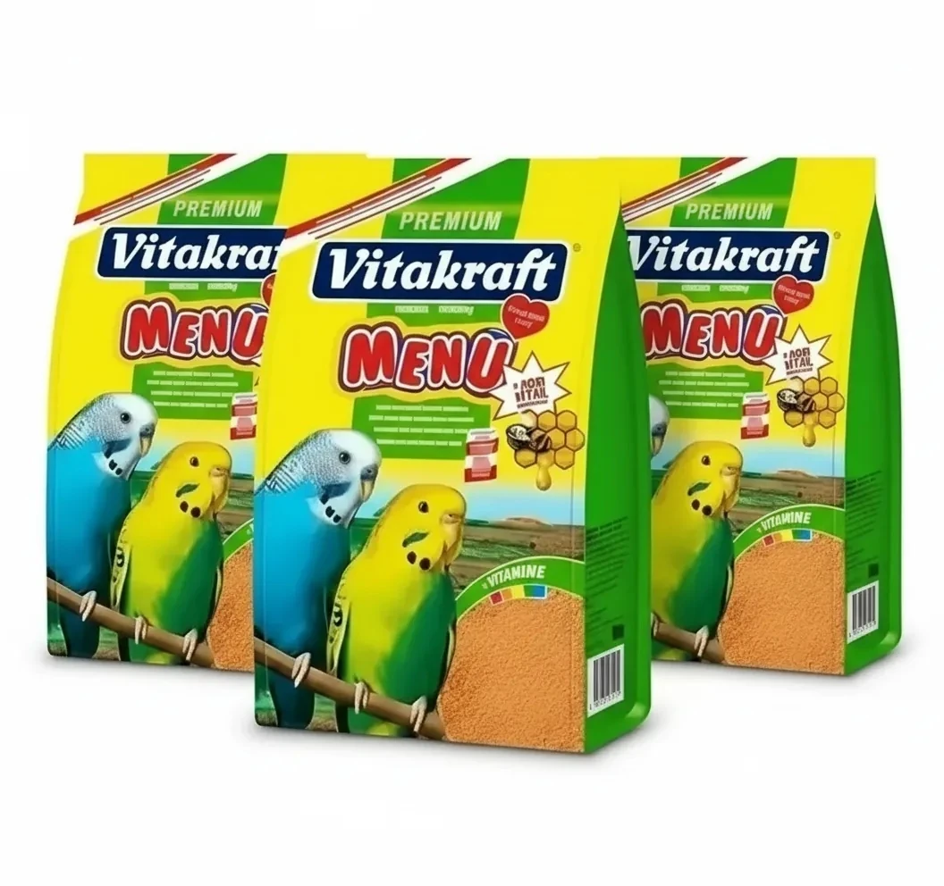 Vitakraft Menü Premium Muhabbet Kuşu Yemi 500 Gr - 3 Adet