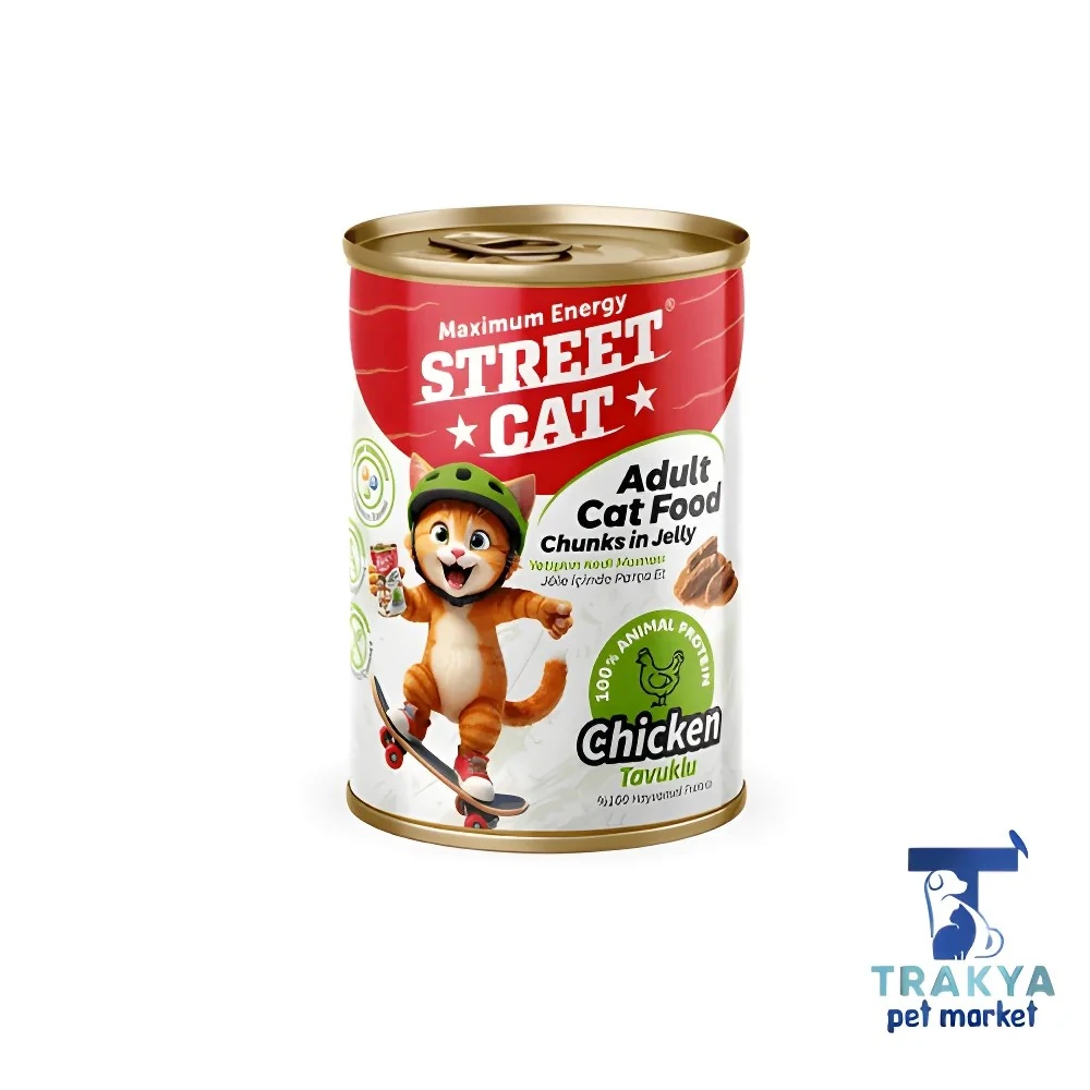 Streetcat (Parça Etli) Chunks in Jelly Kedi Konservesi 400GR