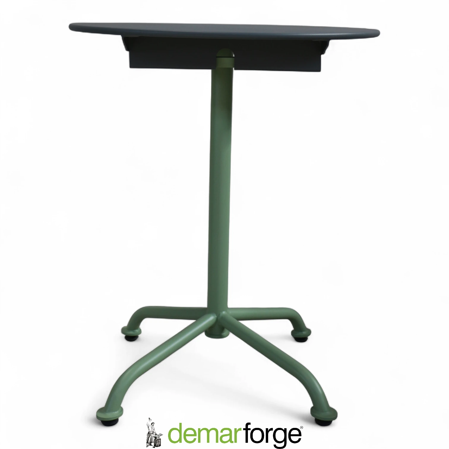 Tablası katlanır yuvarlak masa metal tabla.