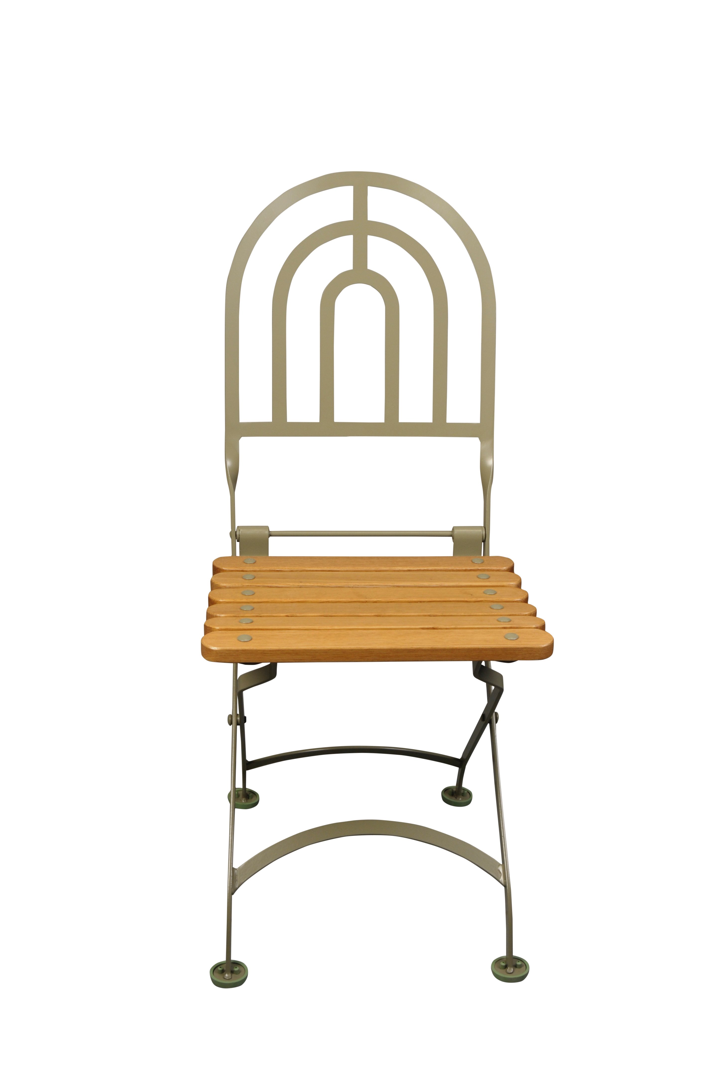5538 Katlanır sandalye ahşap çıta kenar elips