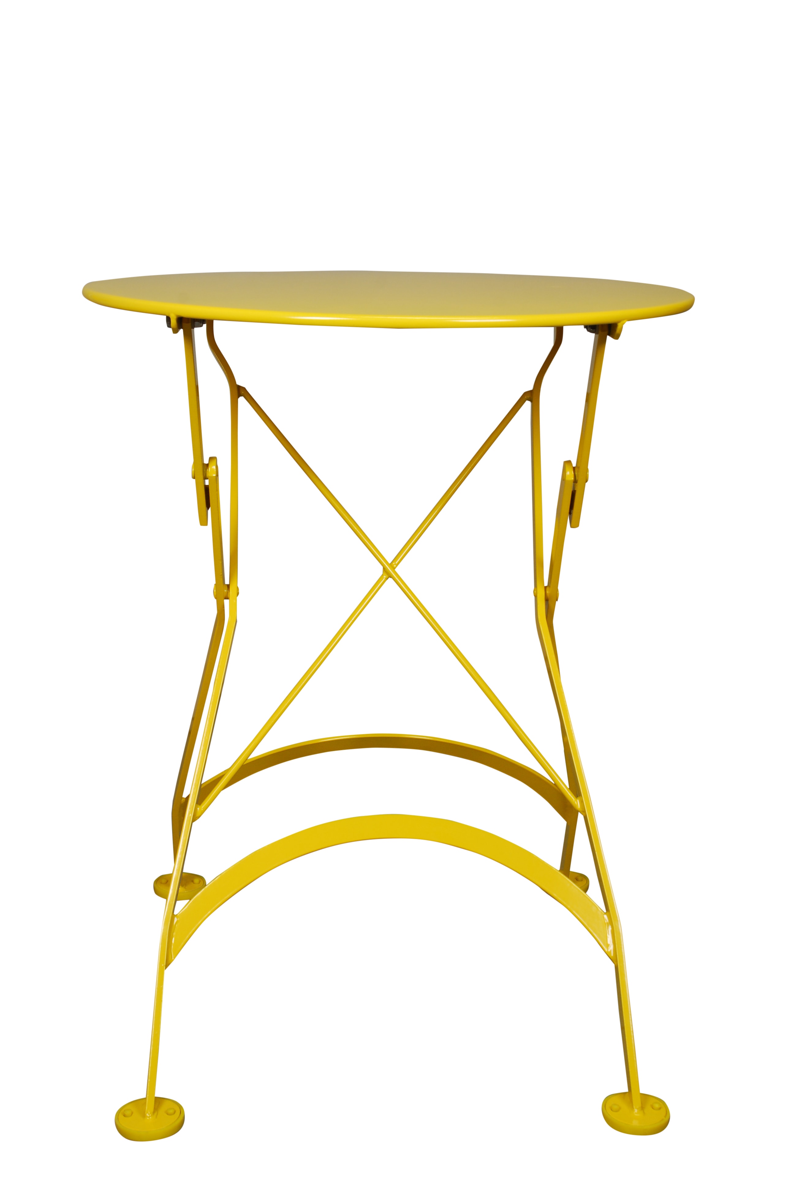 Katlanır yuvarlak masa metal tabla