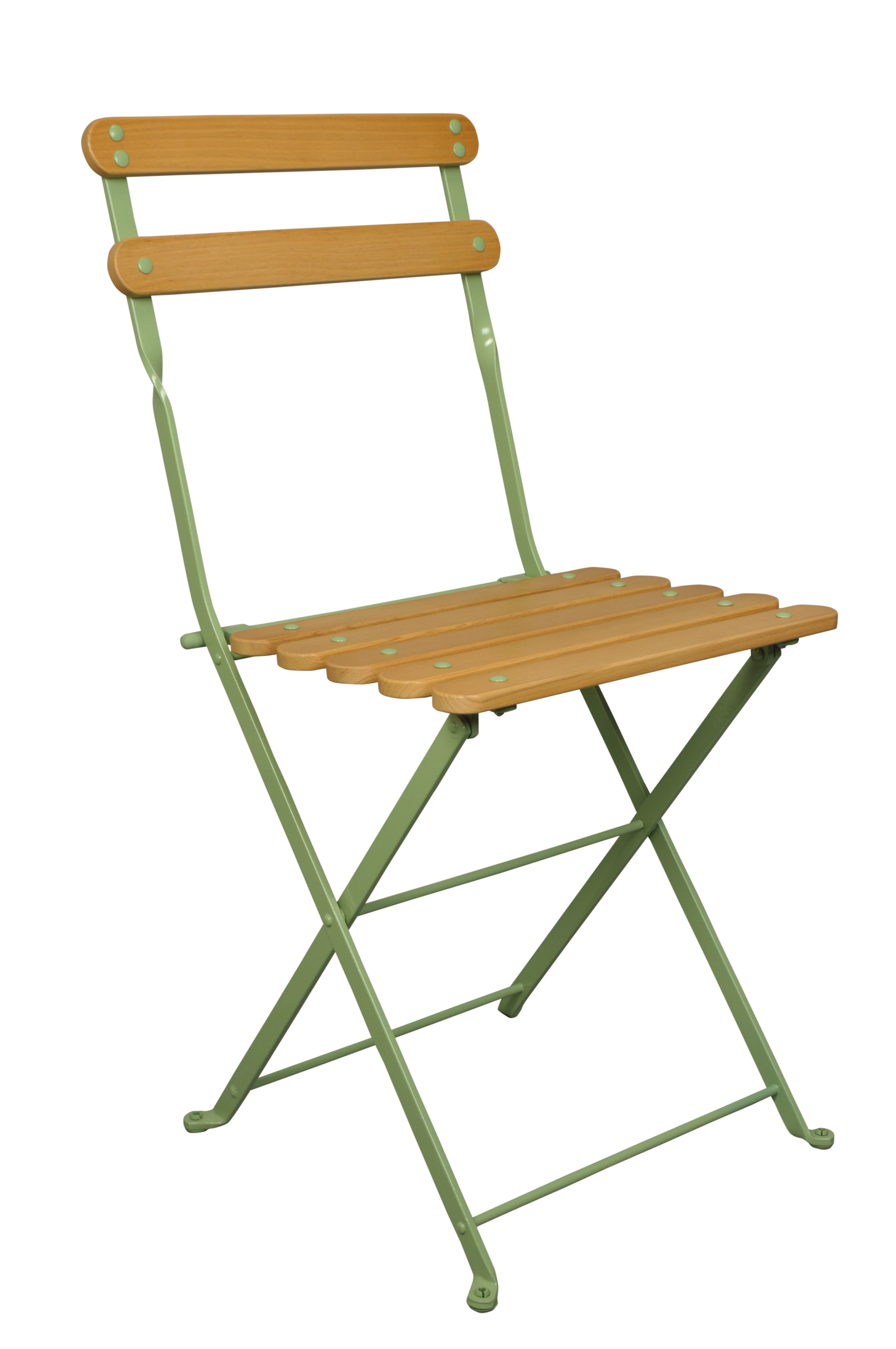 5503 - B Katlanır sandalye masif doğal ahşap kenarları elips çıtalı.