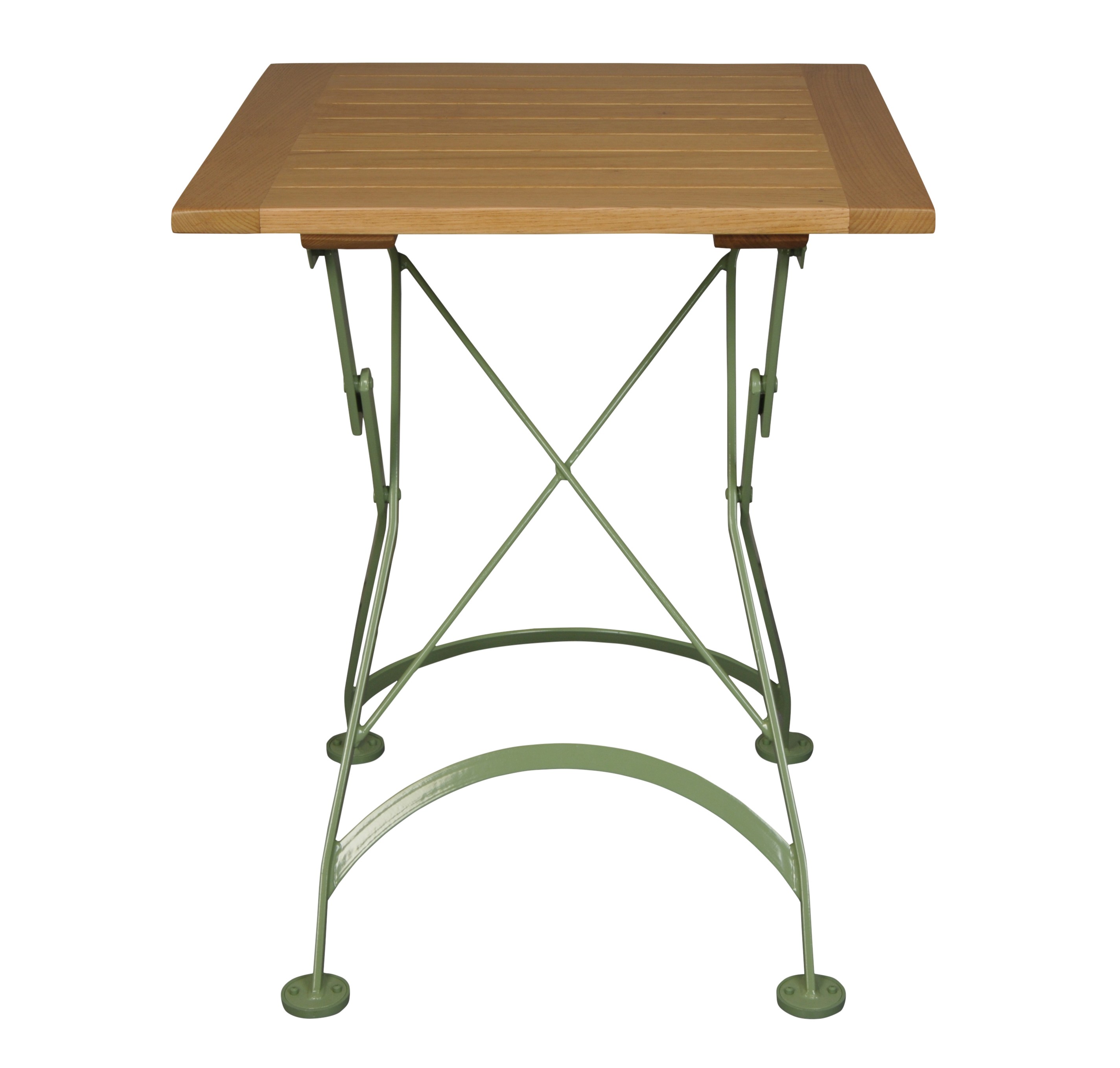 Katlanır masa masif doğal ahşap tabla açık ceviz renk. - 60 x 60 cm