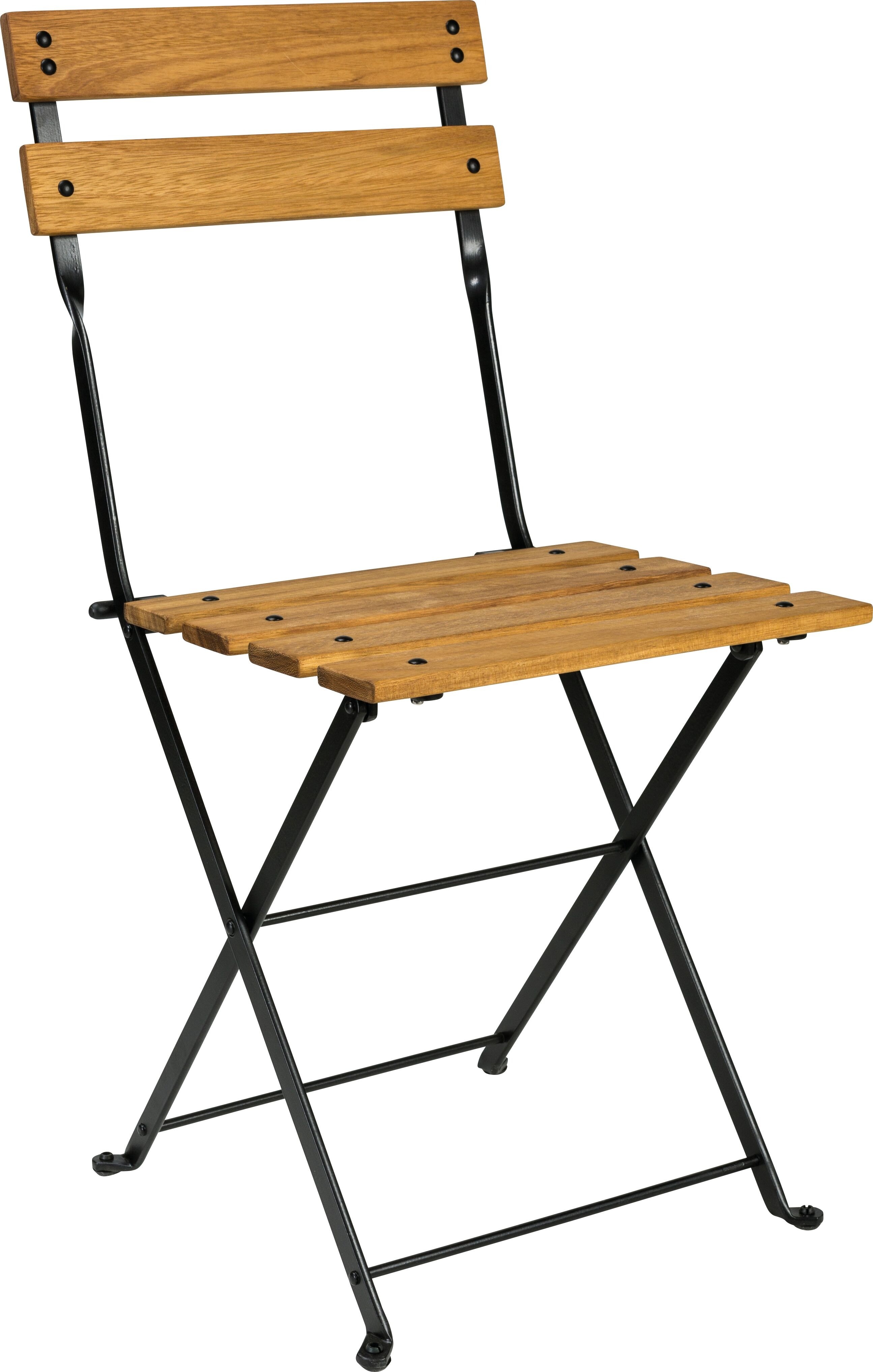 5502 Katlanır sandalye masif iroko ahşap çıta teak yağı uygulamalı.