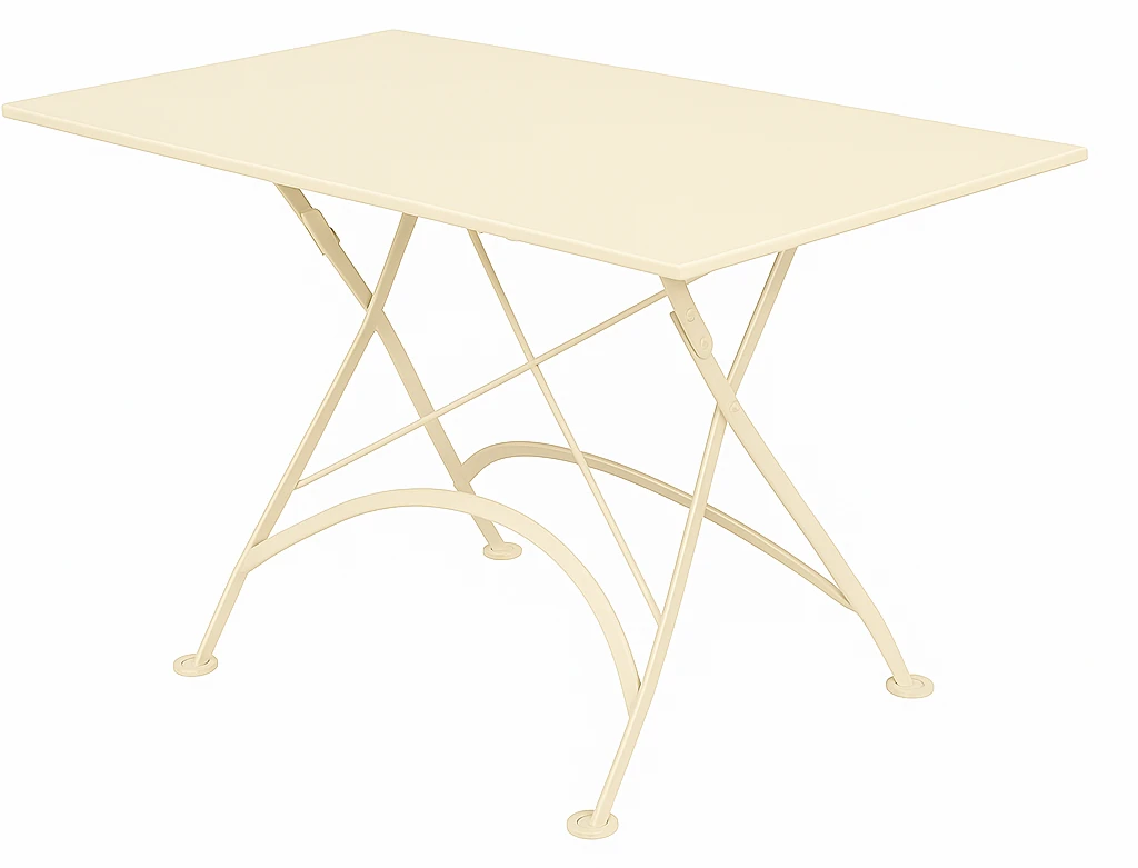 Katlanır dikdörtgen masa metal tabla 