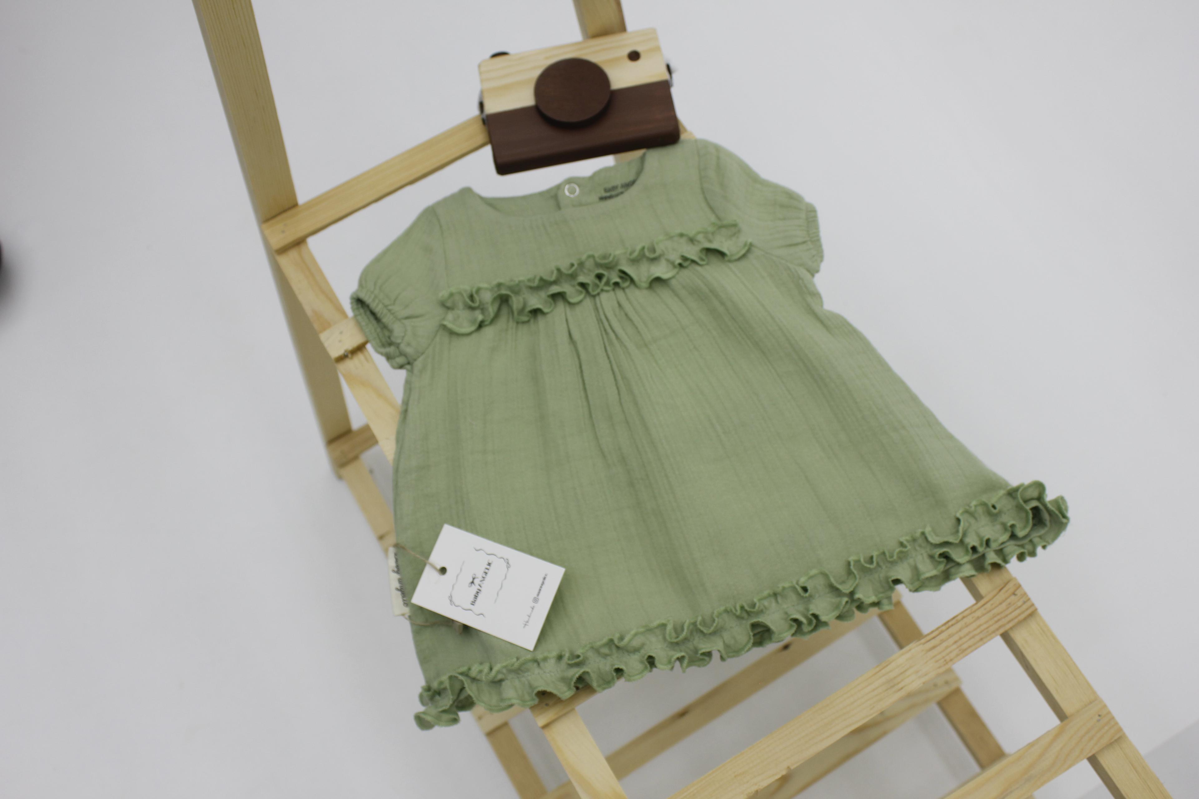 Baby Angelic Müslin Elbise – Fırfırlı ve Düz Modeller
