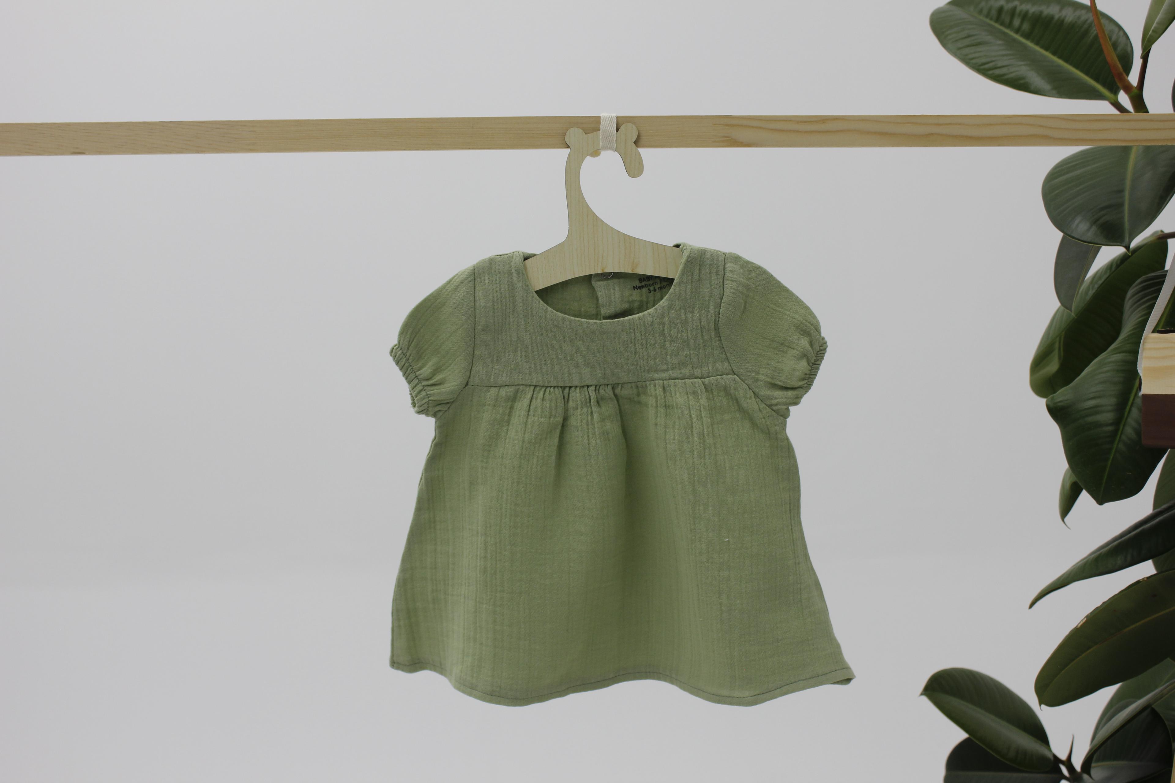 Baby Angelic Müslin Elbise – Fırfırlı ve Düz Modeller - Düz