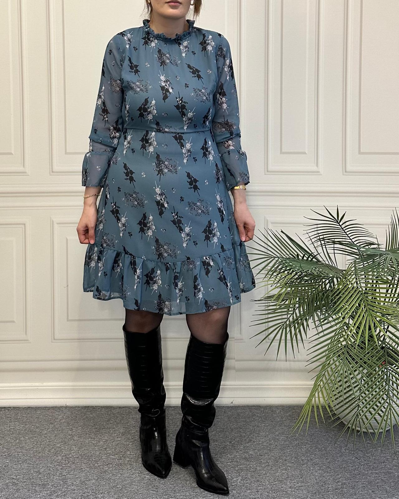 ( Ön Sipariş Ürünüdür) Şifon  Elbise 