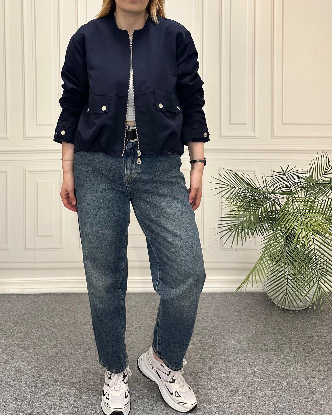 Bomber Ceket Lacivert