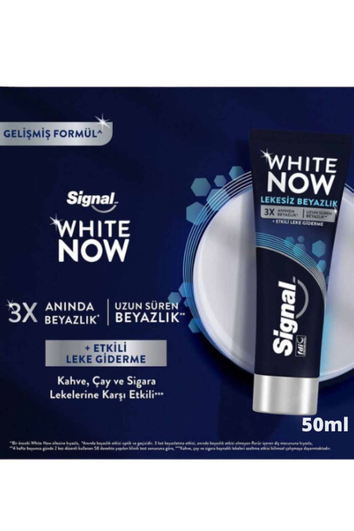 White Now Leke Karşıtı Kahve Ve Sigara Içenler Için Beyazlatıcı Diş Macunu 50ml X 4