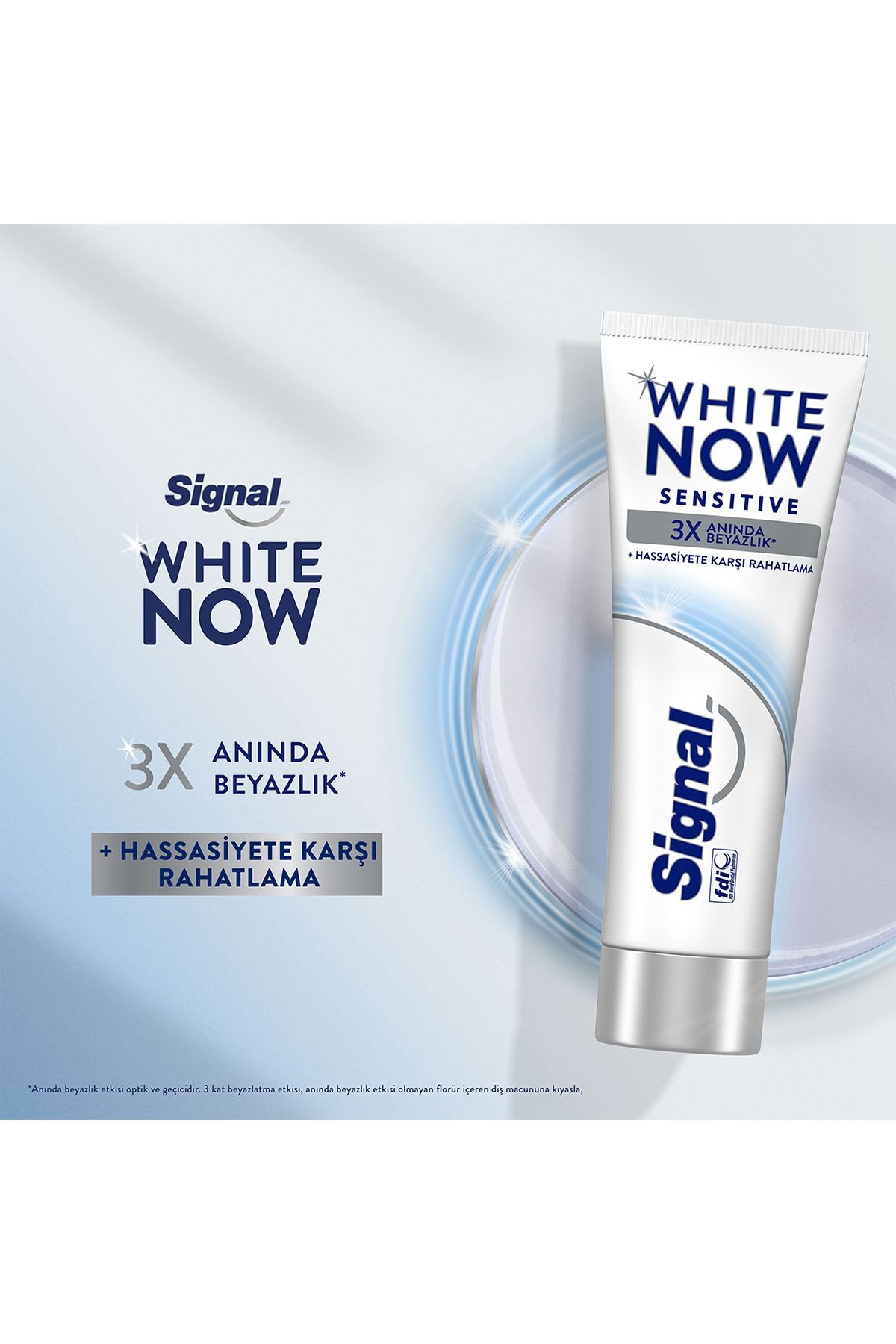 White Now Sensitive Hassas Dişler Için Beyazlatıcı Diş Macunu 75ml X2