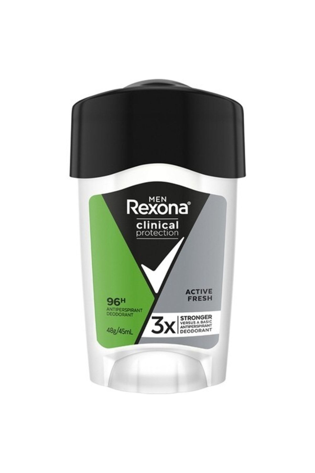 Men Clinical Protection Stick Deodorant Active Fresh 96 Saate Kadar Koruma 45 Ml X2 Adet