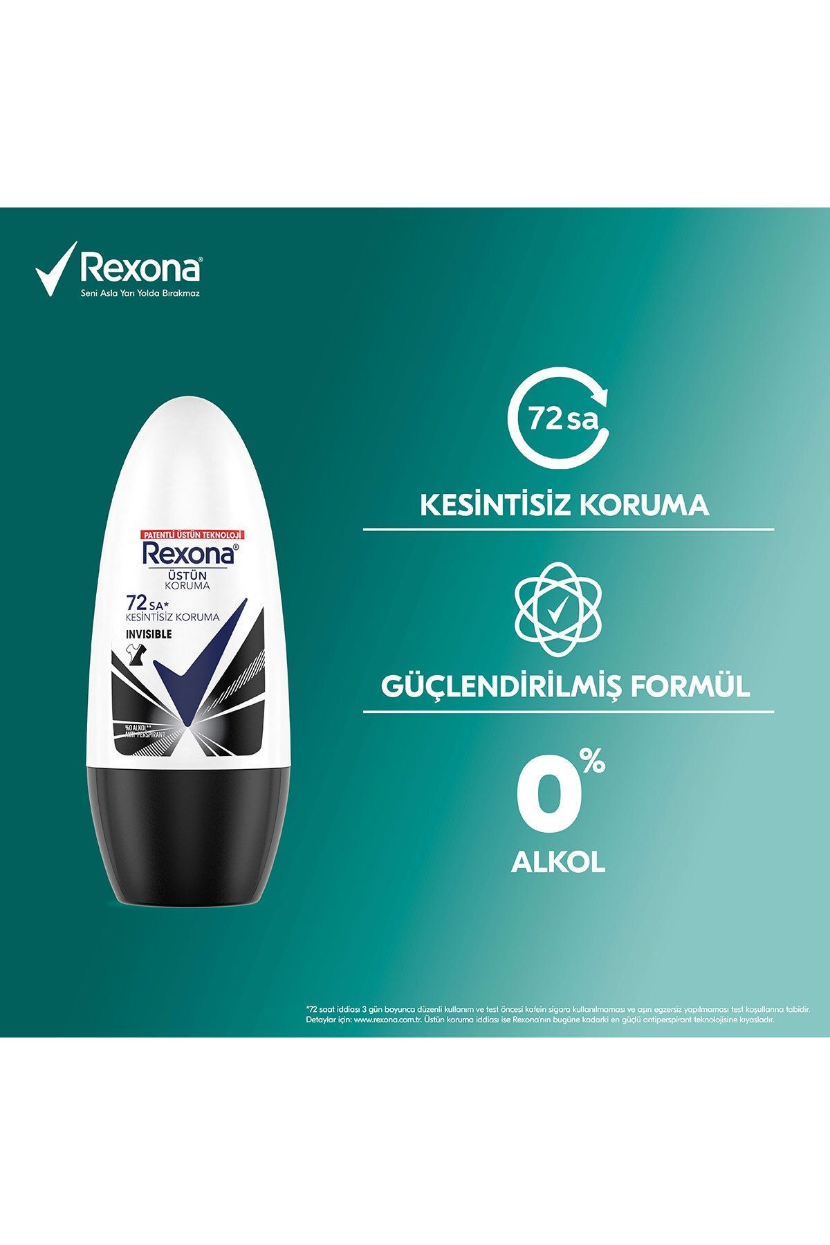 Üstün Koruma Kadın Roll On Deodorant Invisible 50 ml