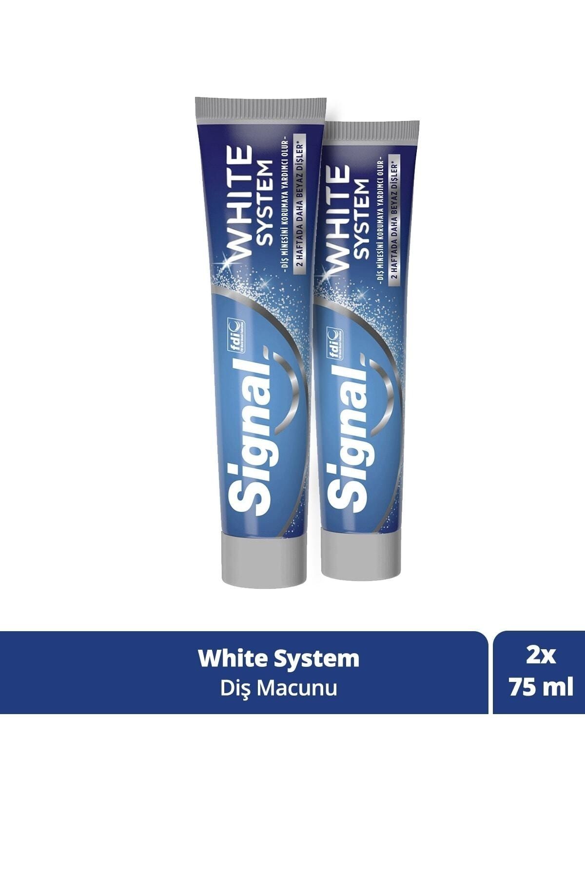 Diş Macunu White System 2 Haftada Daha Beyaz Dişler 75 Ml X2