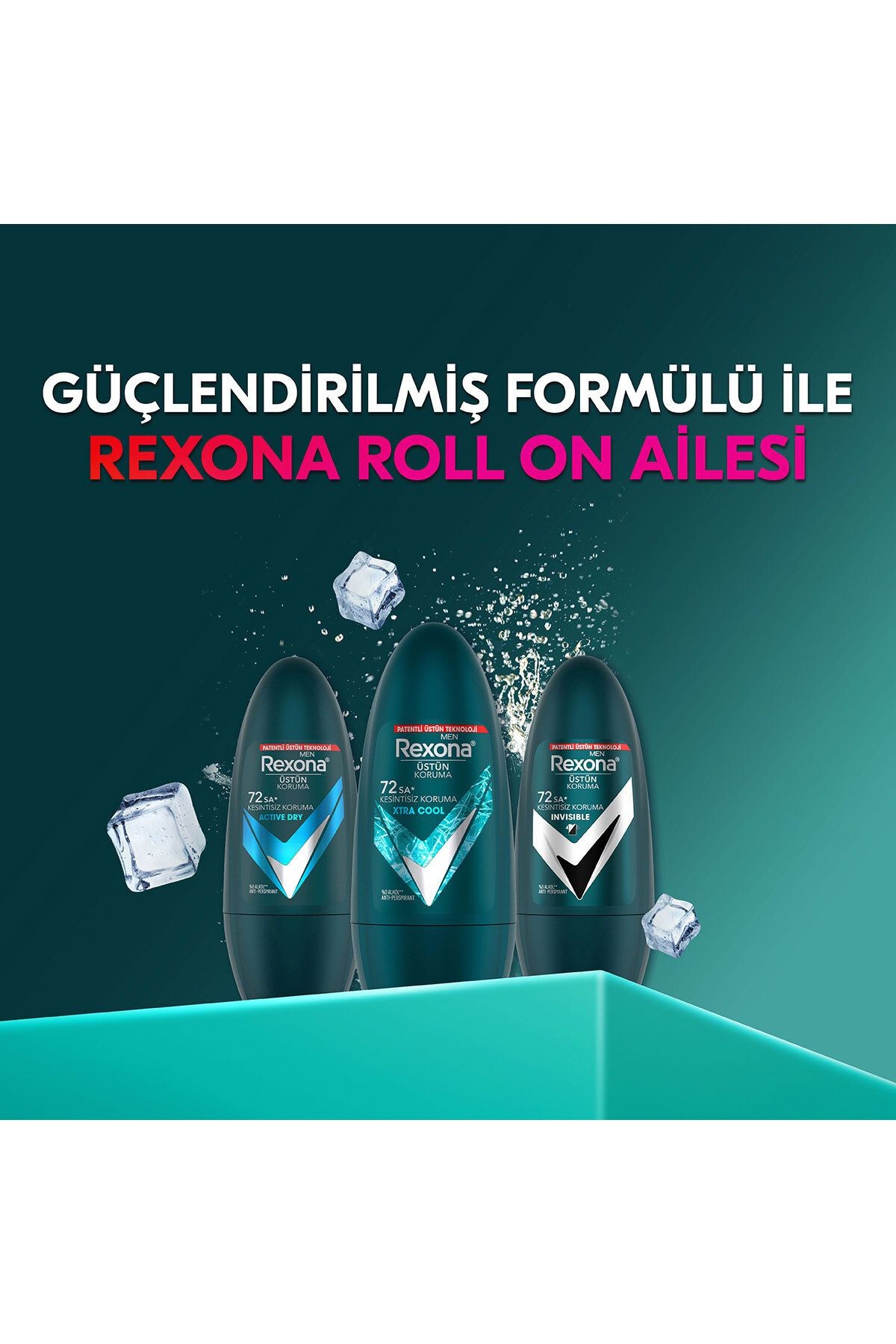 Üstün Koruma Erkek Roll On Deodorant Xtra Cool 72 Saat Kesintisiz Koruma 50 ml