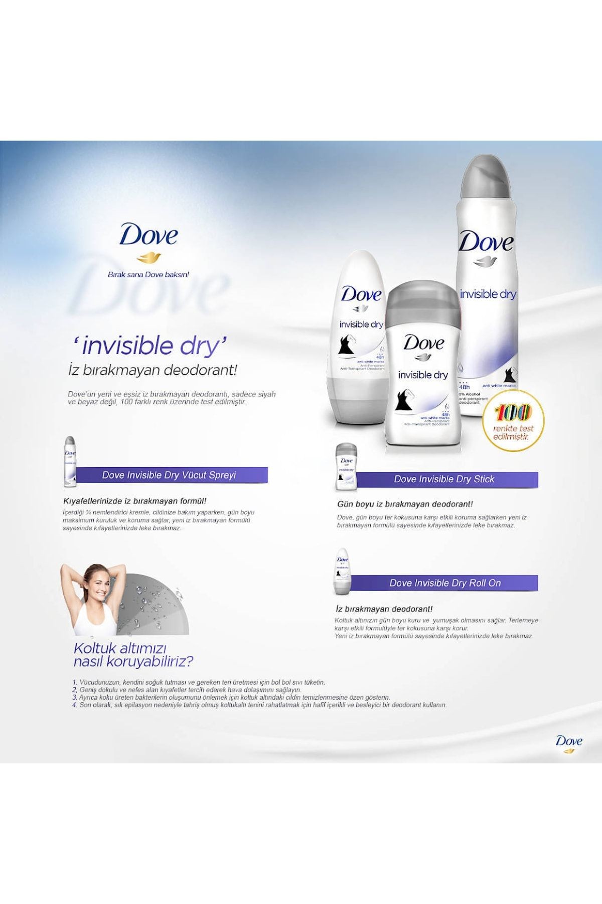 Deodarant Invisible Dry Stick 40 Ml X 3 Adet