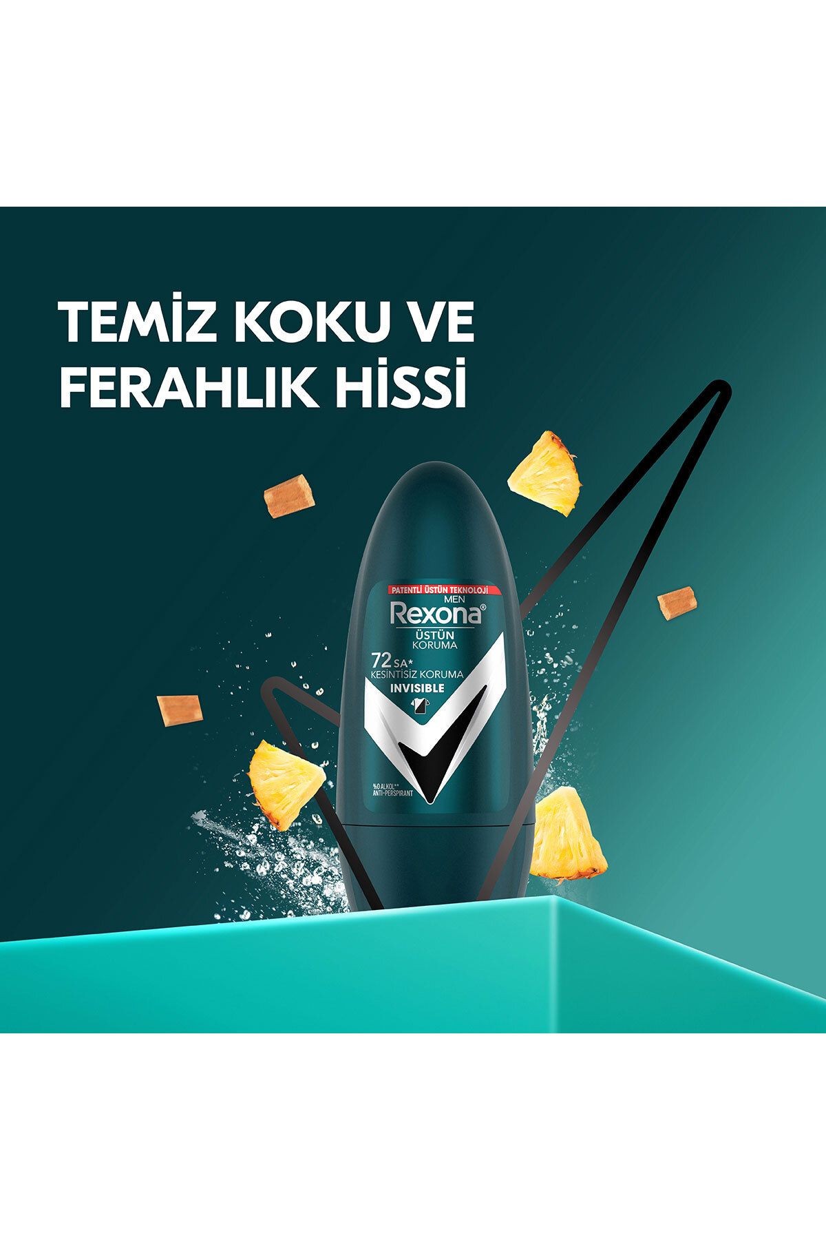 Üstün Koruma Erkek Roll On Deodorant Invisible 72 Saat Kesintisiz Koruma 50 ml X2