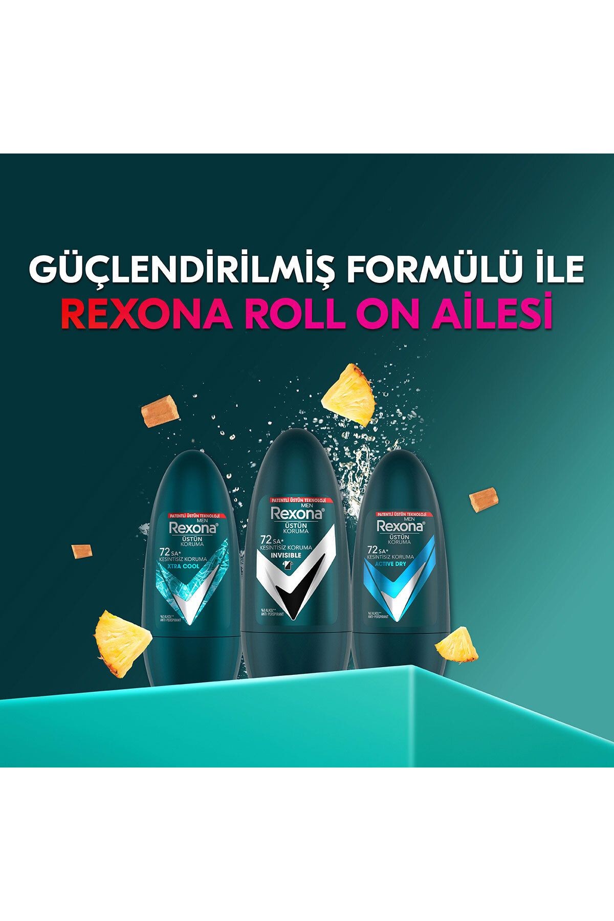 Üstün Koruma Erkek Roll On Deodorant Invisible 72 Saat Kesintisiz Koruma 50 ml X2